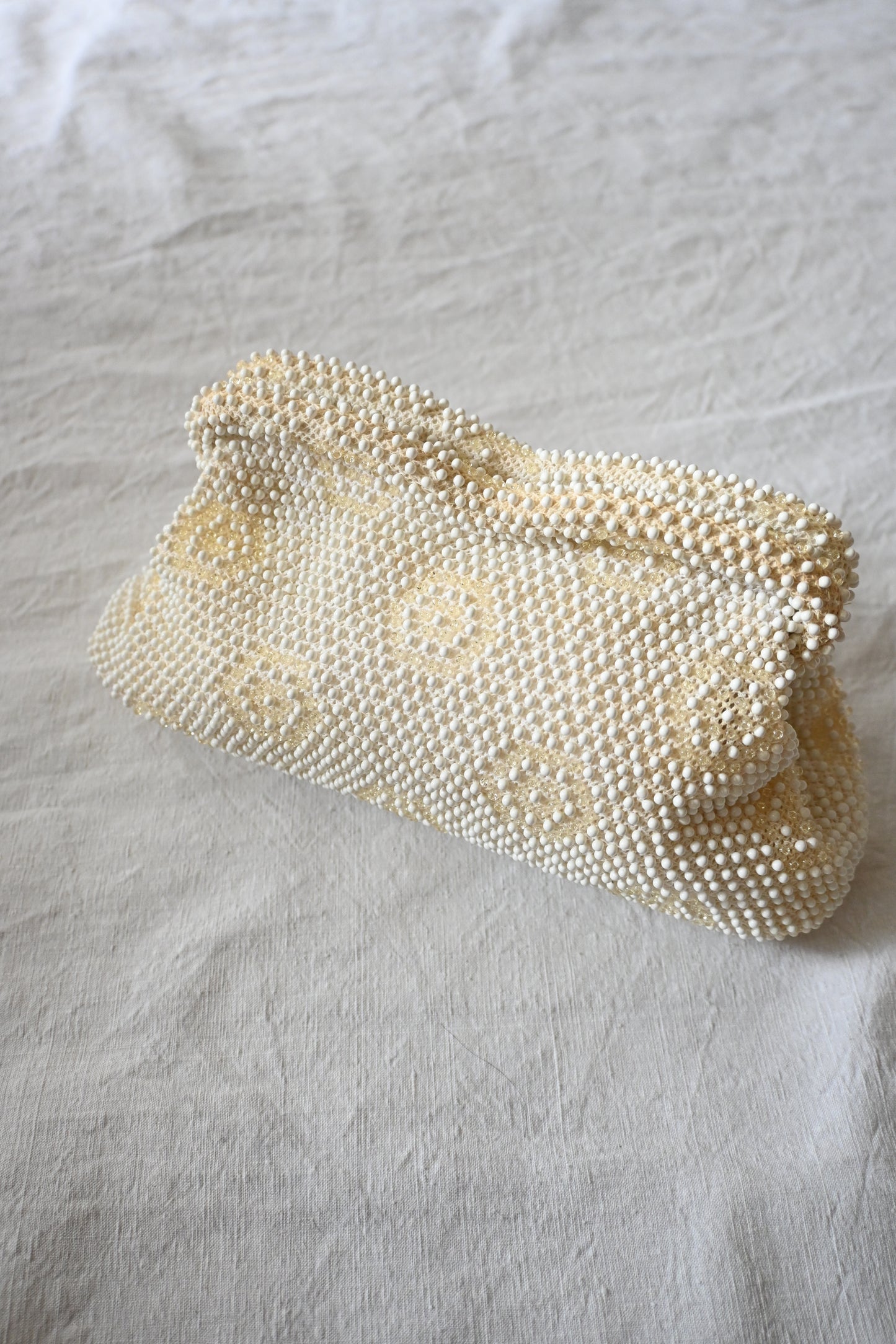 50's Beaded bag/IVORY