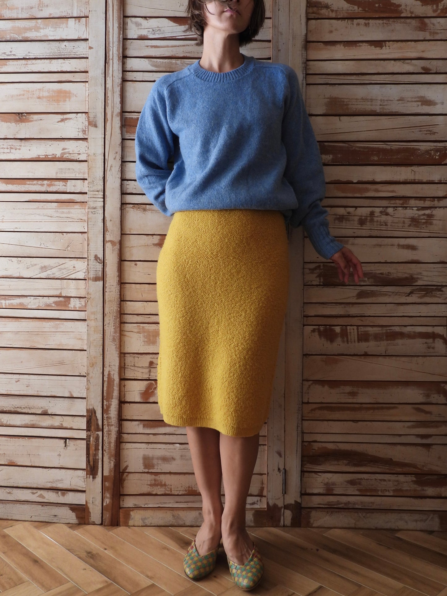 PRADA Knit skirt/MUSTARD