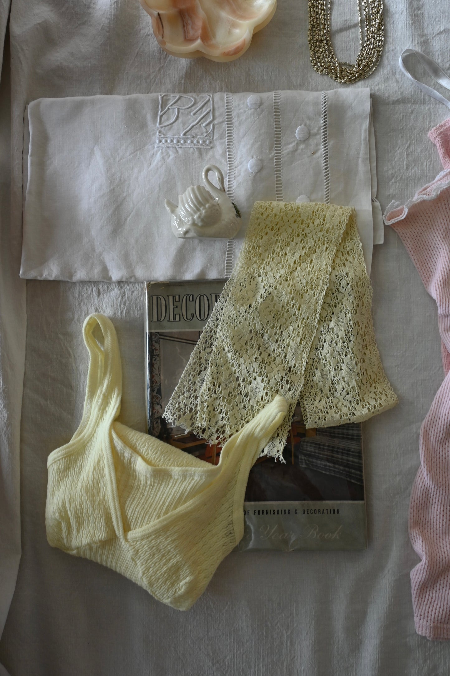 EURO Cotton camisole/Lemon