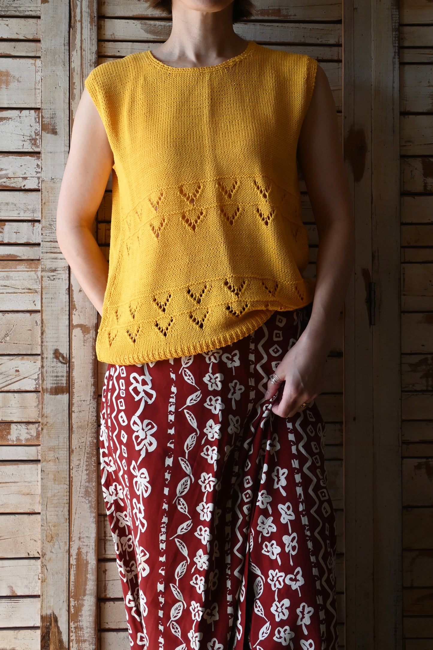 N/S Knit/YELLOW
