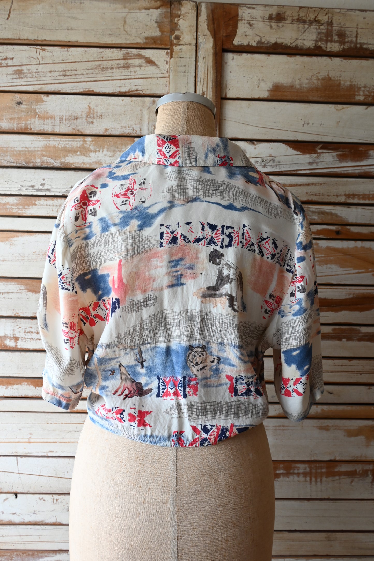 80's-90's Native pattern shirt