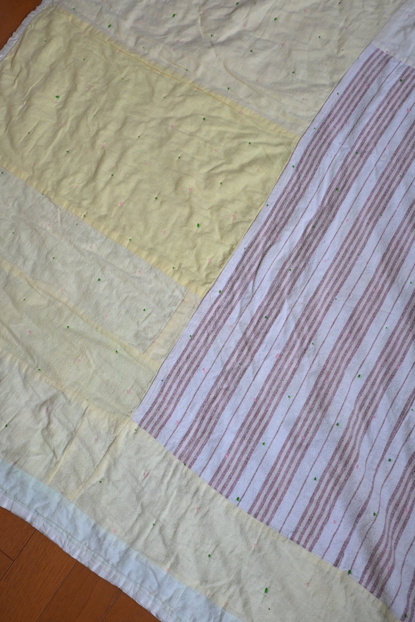 Vintage patchwork quilt fabric
