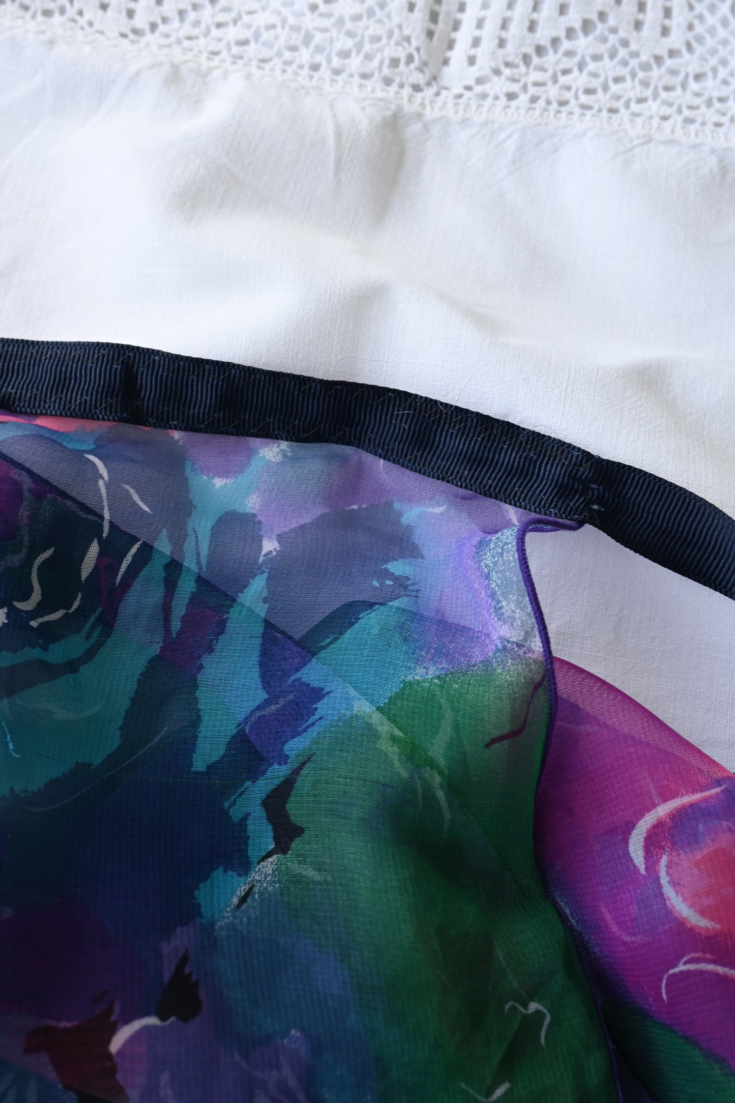 Floral sheer wrap