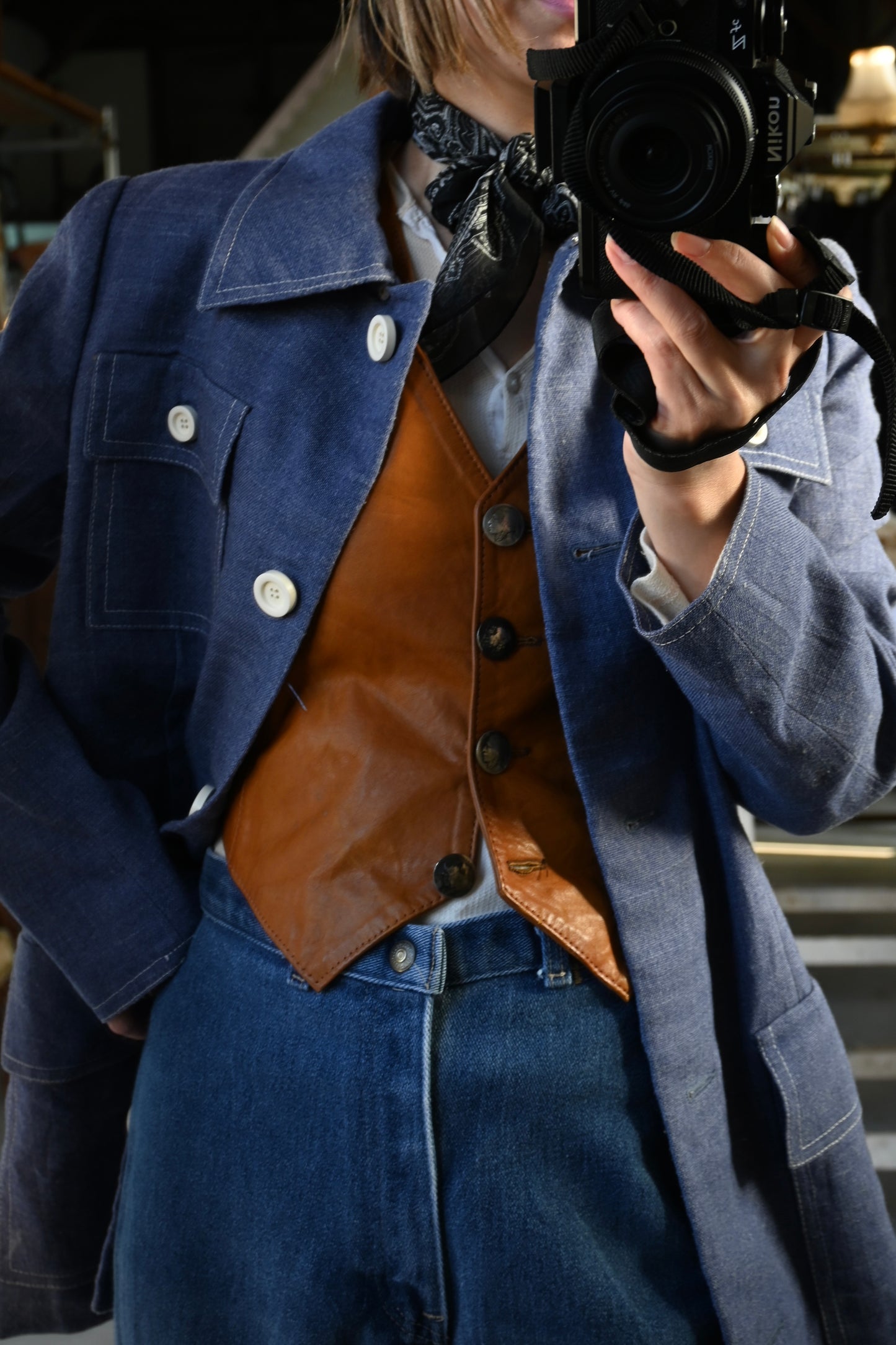 "Boulder Leather Design" Vest