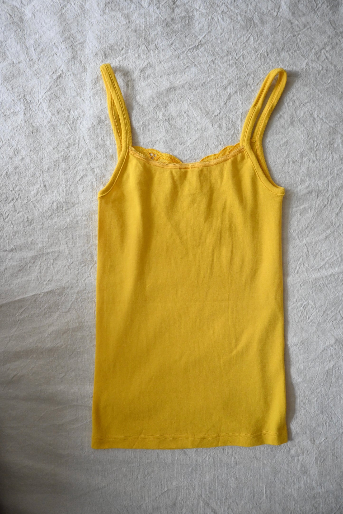 EURO Cotton underwear top/YELLOW