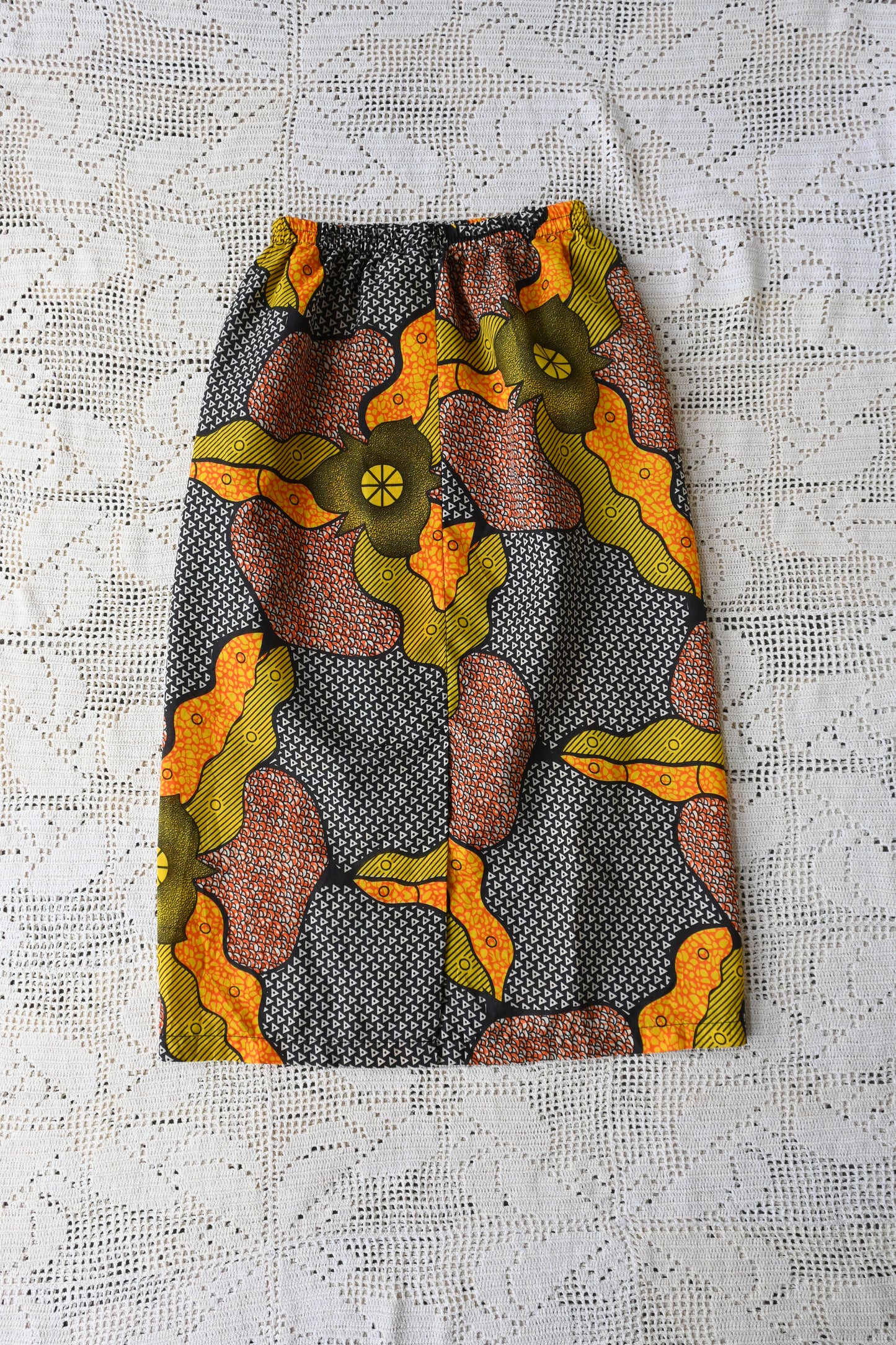 African midi skirt
