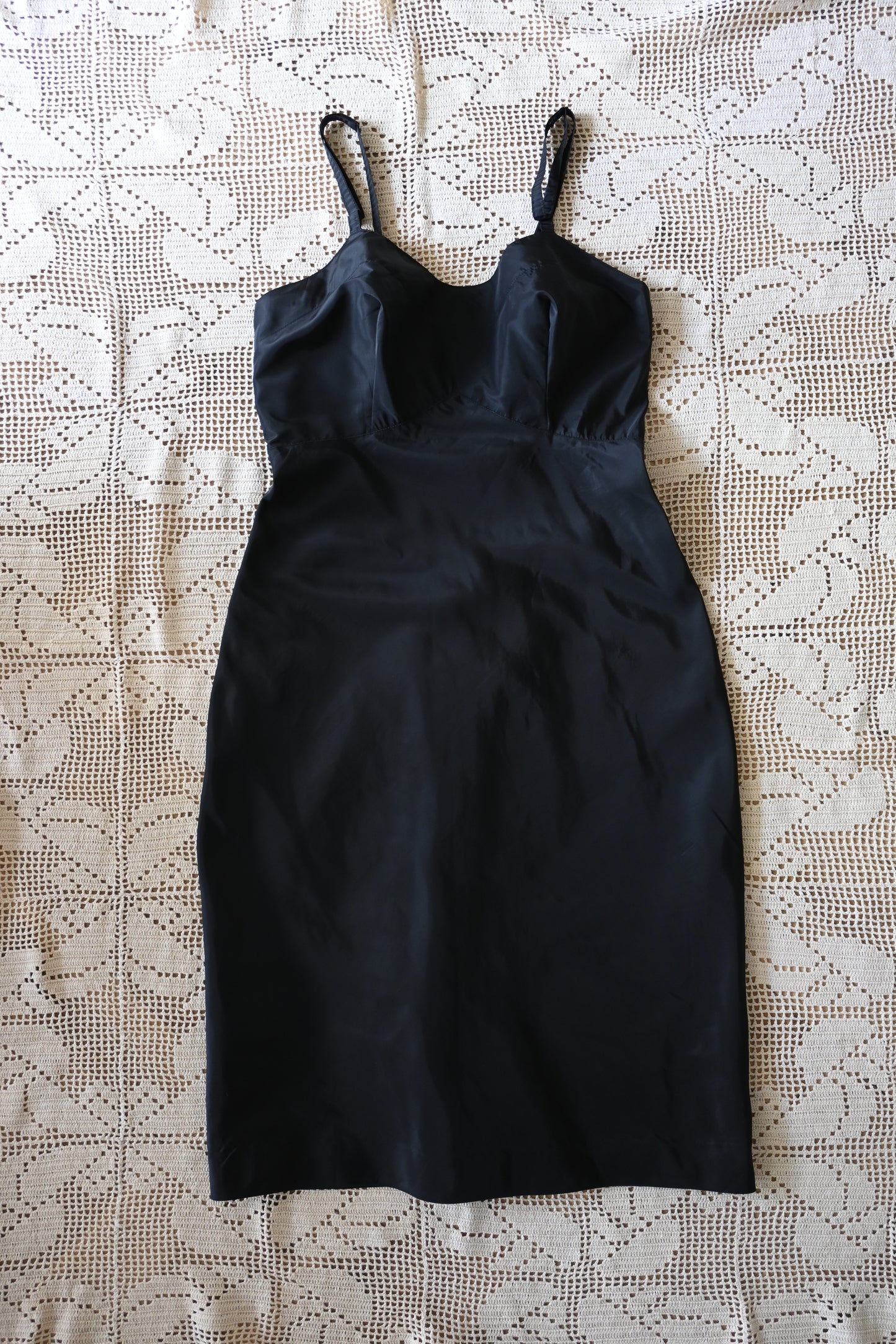 50's Little black dress/BLACK