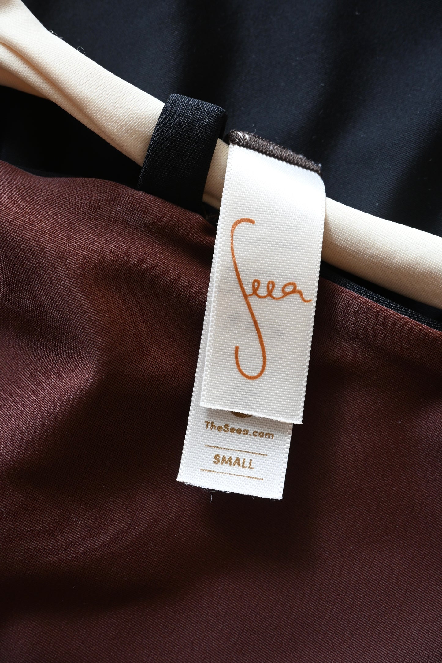 SEEA/Camryn Reversible One Piece/Black×Walnut