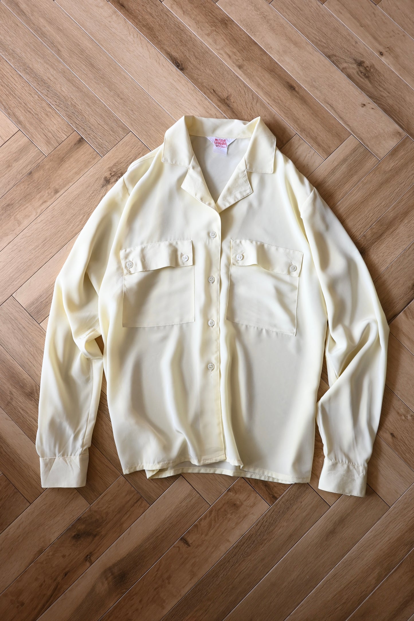 Shirt blouse/YELLOW