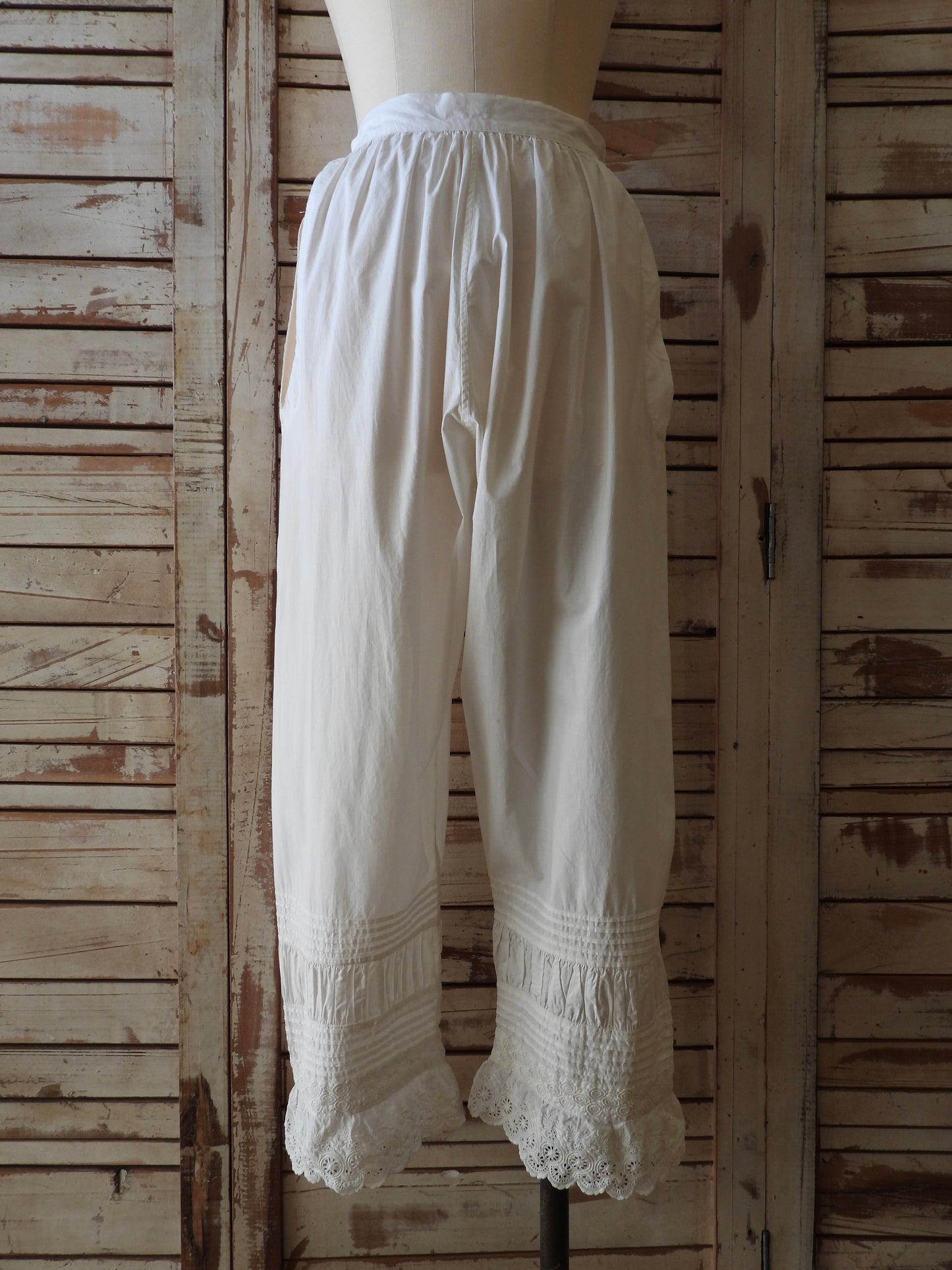 EURO Vintage drawers pants/WHITE