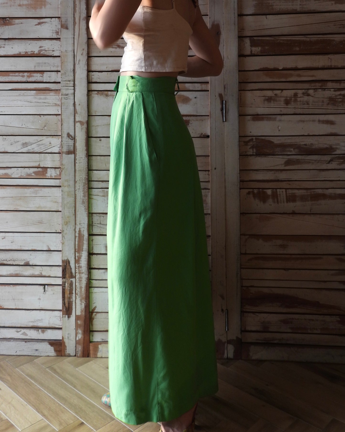 80's ESCADA Pants/GREEN