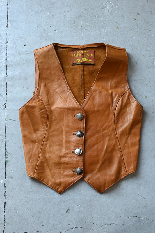 "Boulder Leather Design" Vest
