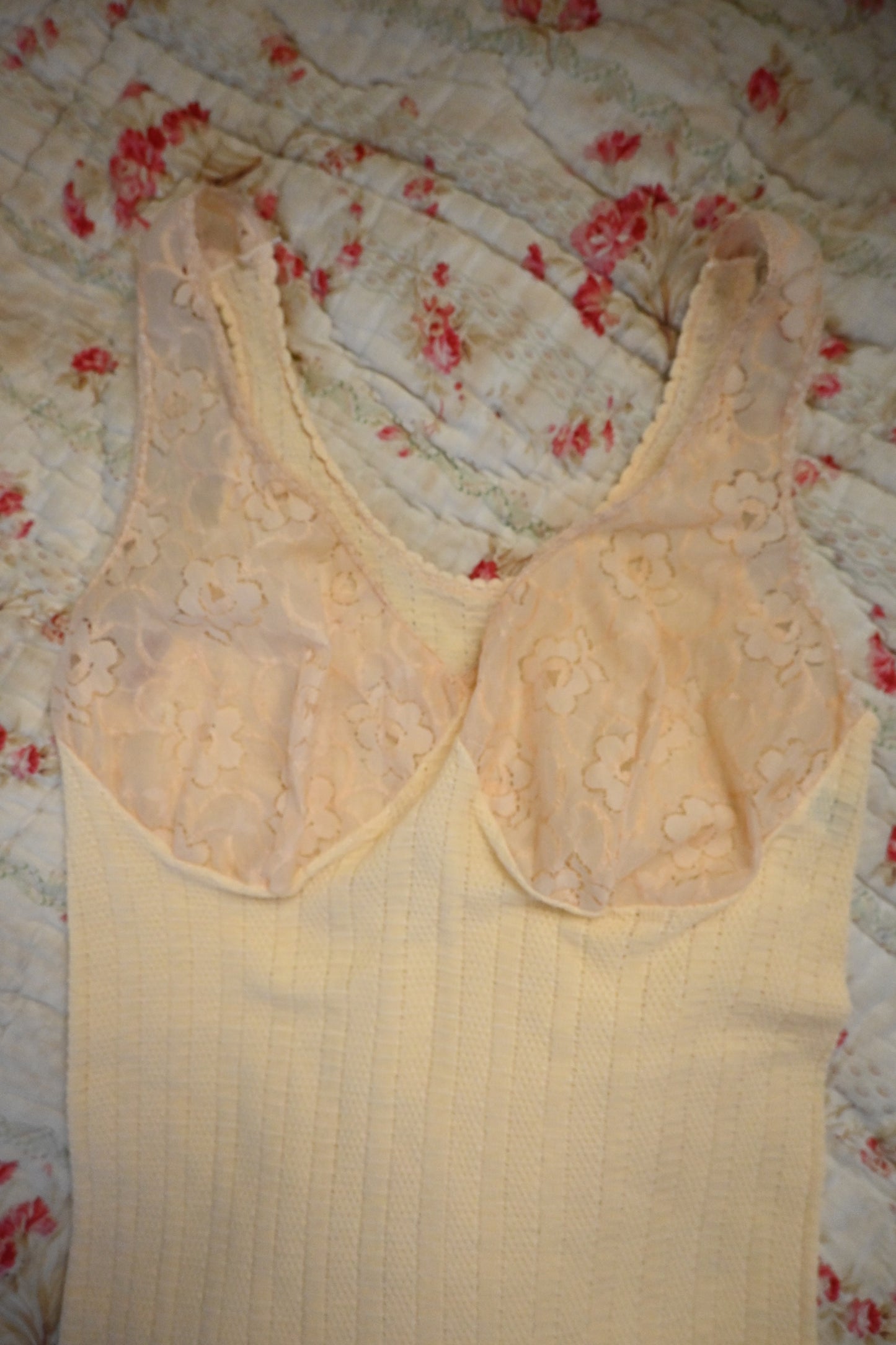 50's EURO Lace camisole/BEIGE
