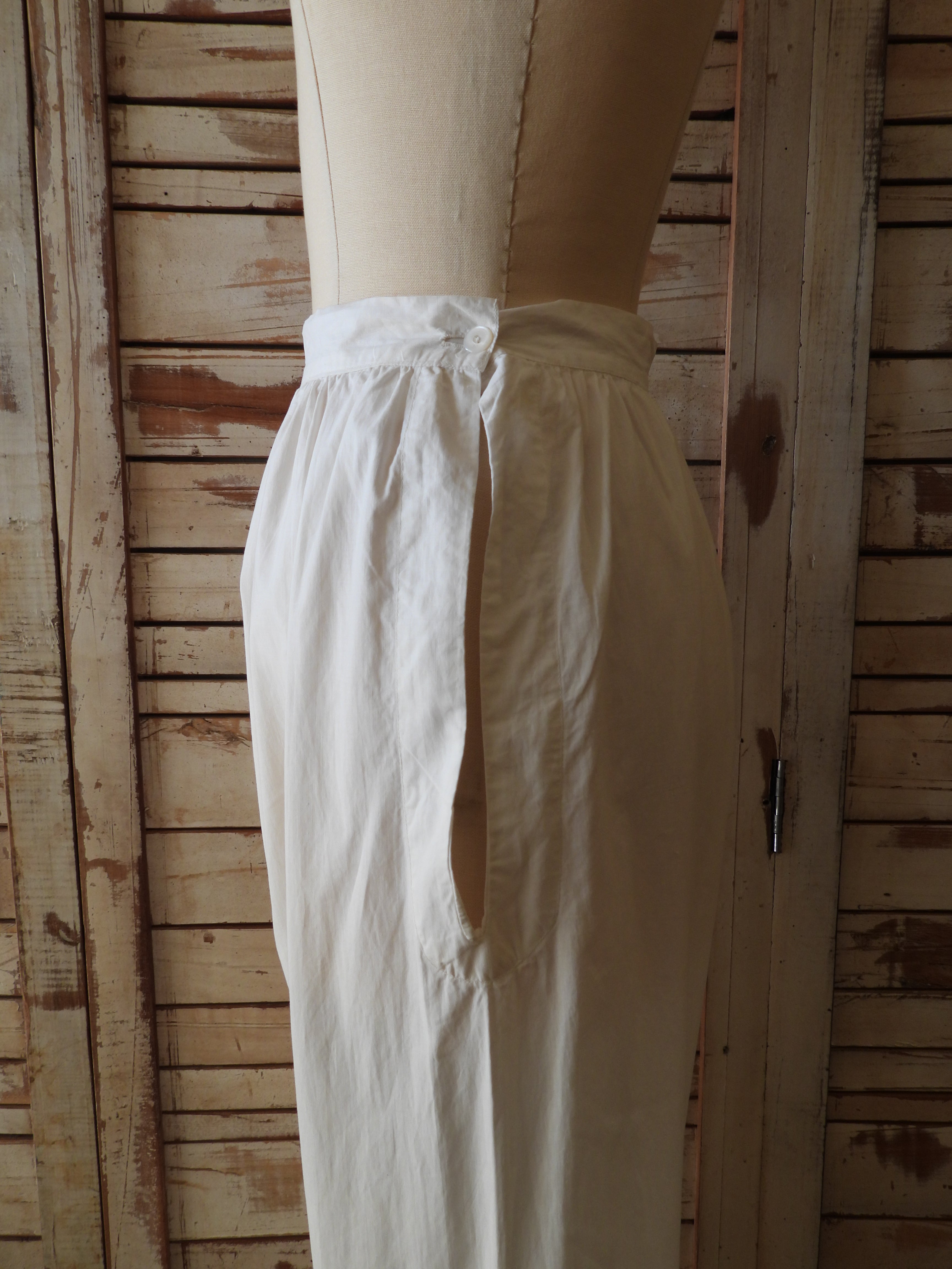 EURO Vintage drawers pants/WHITE – ponmosir