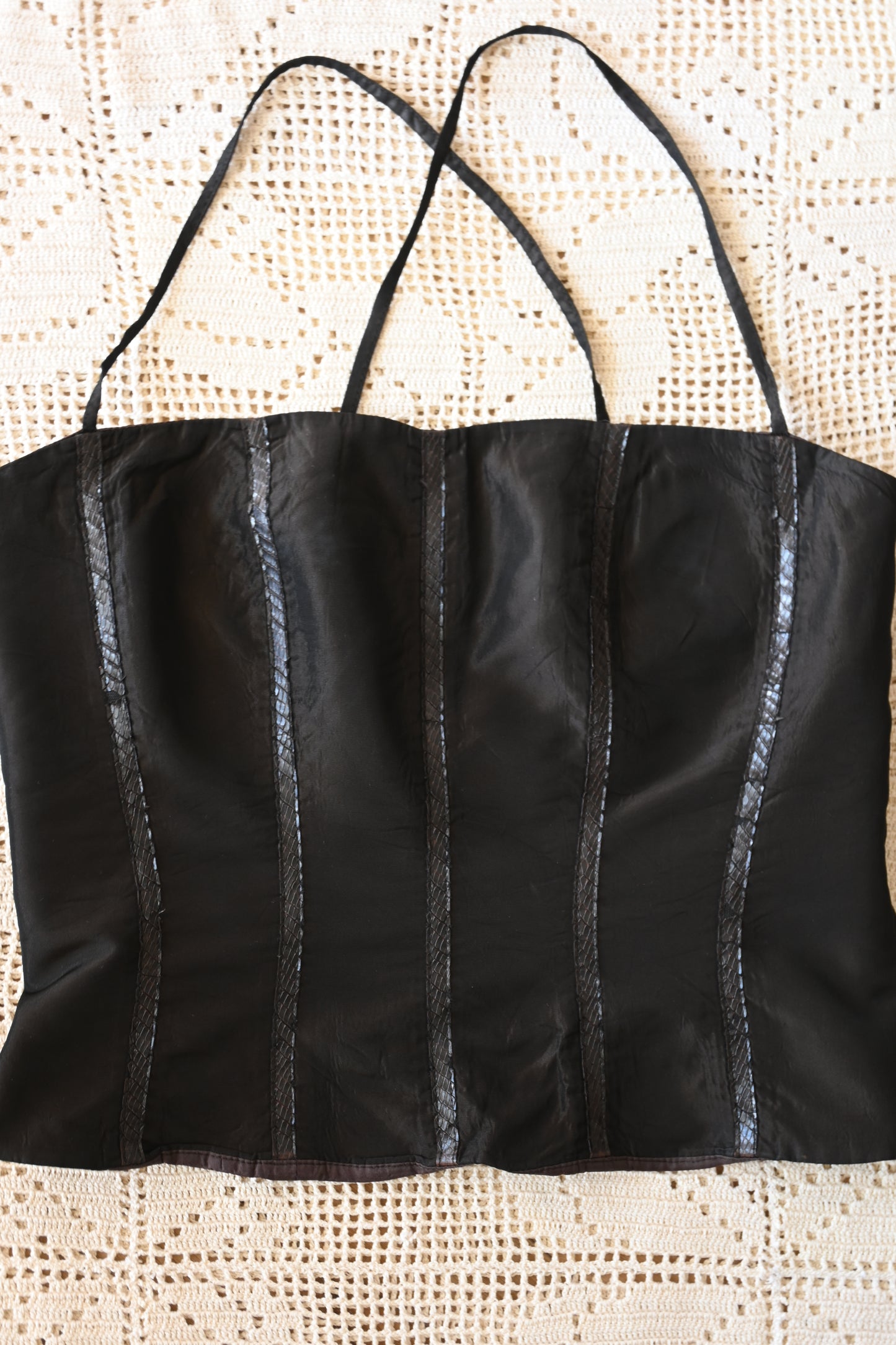 Bustier/DARK BROWN