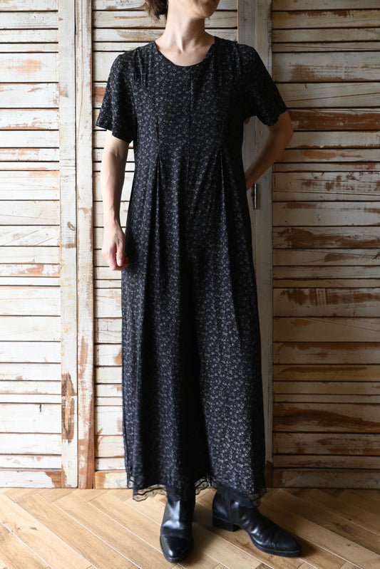 Floral pattern all in one/BLACK