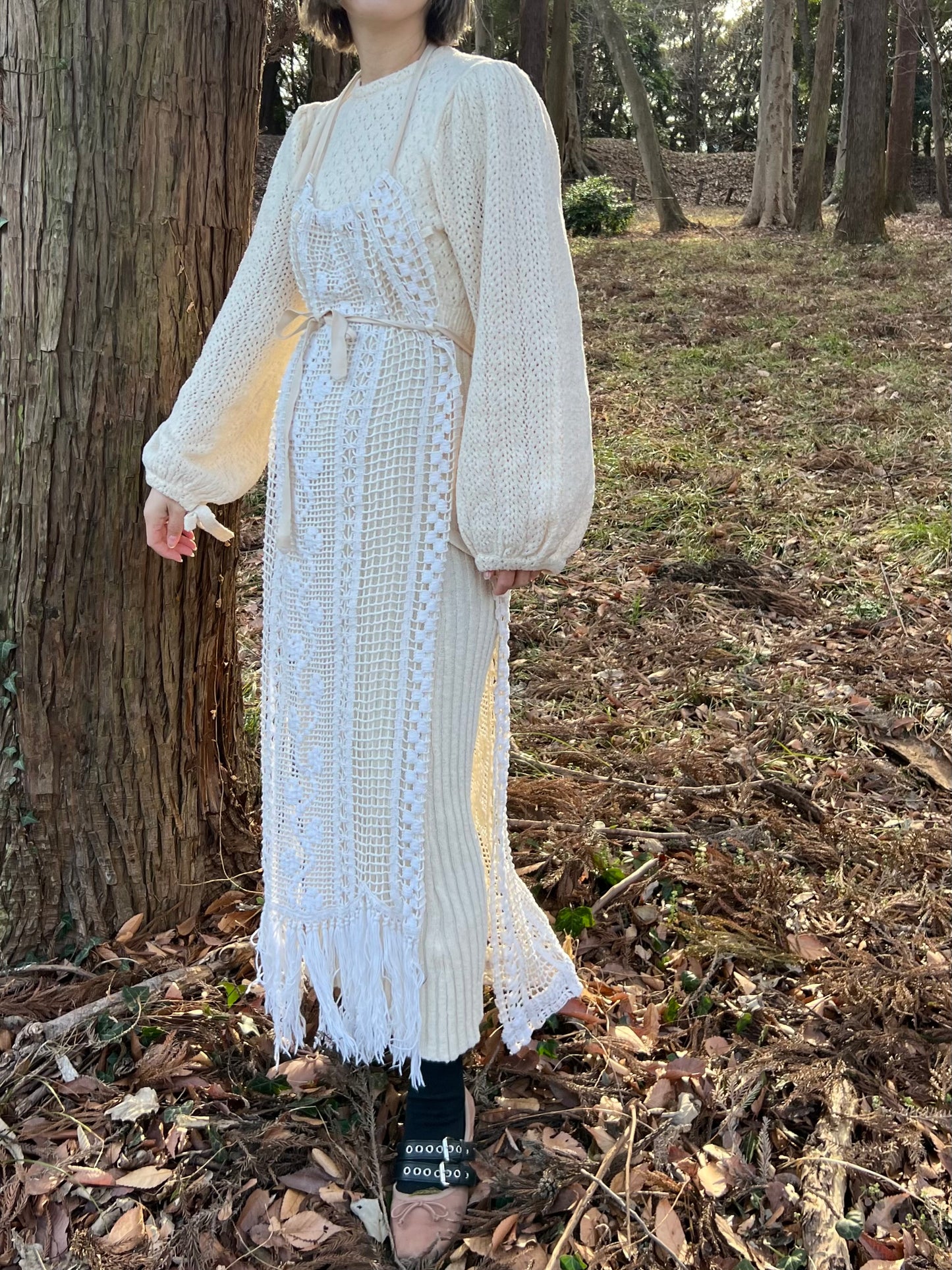 Crochet lace wrap/PONMOSIR