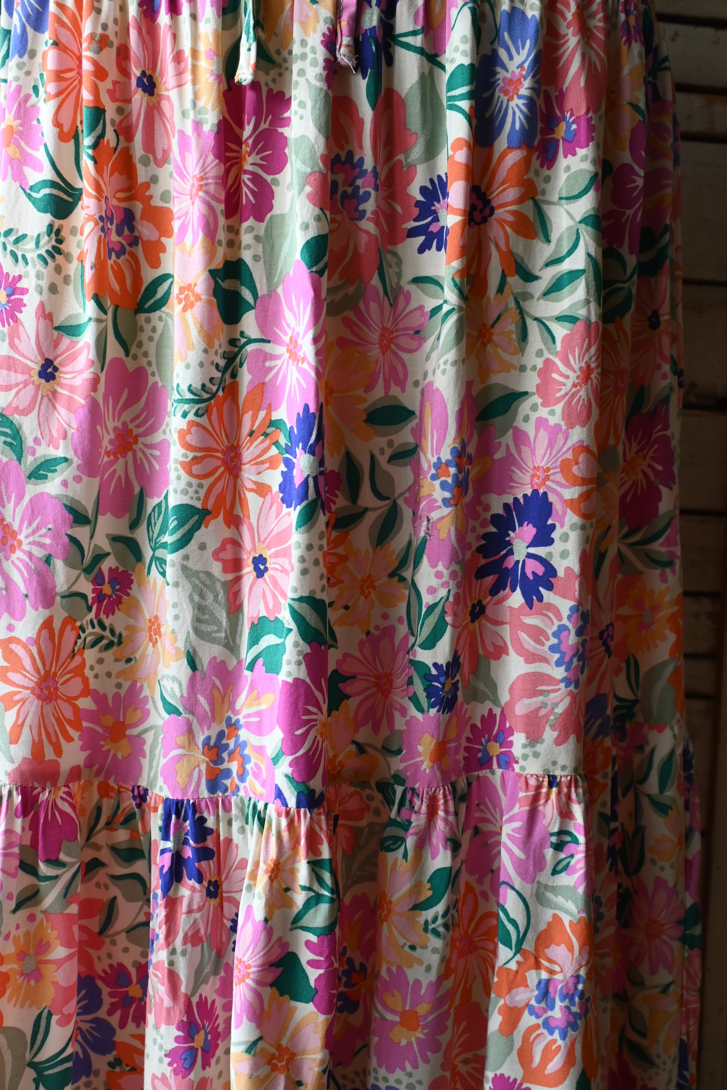 Flower pattern 2way dress