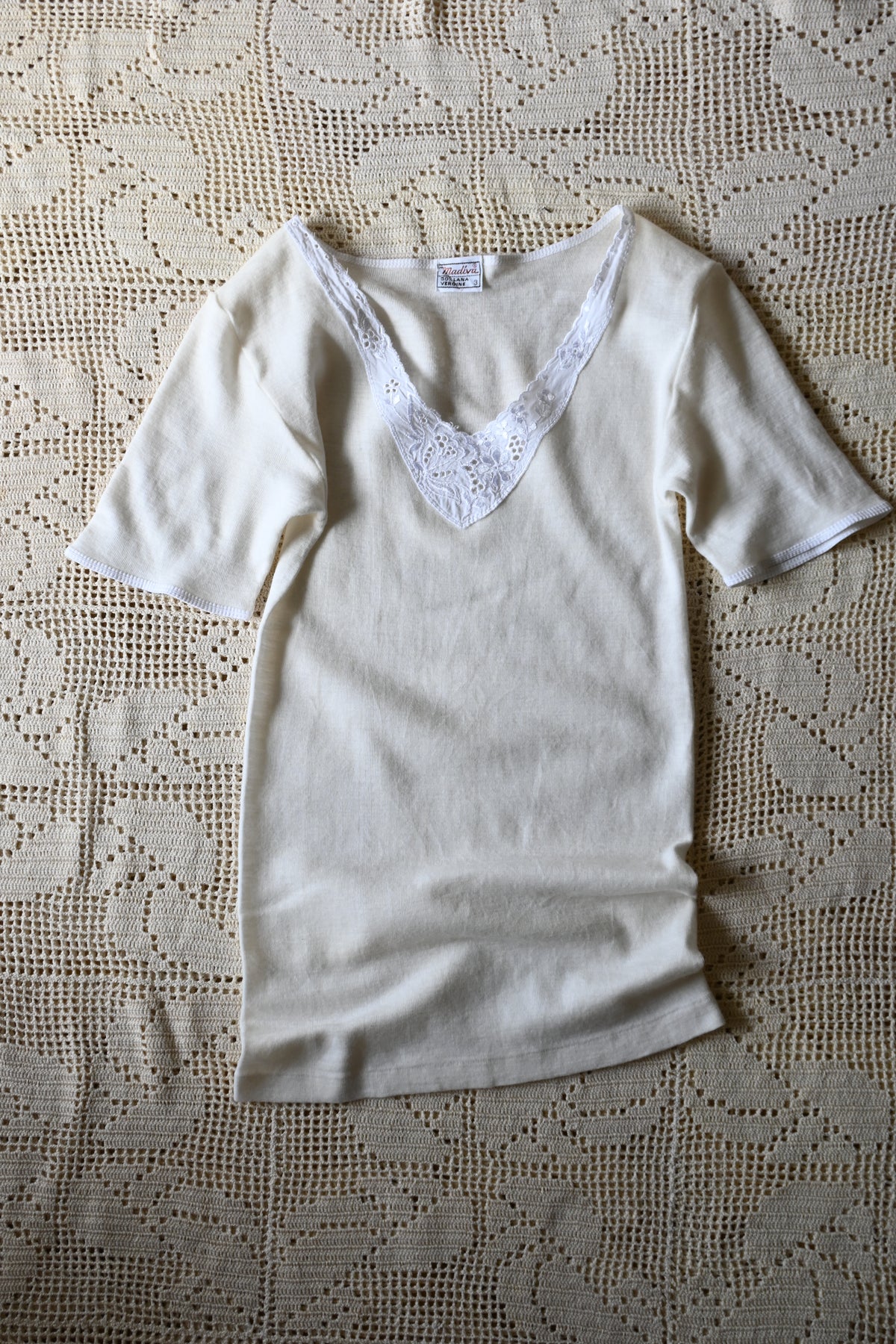 EURO Underwear knit top/IVORY