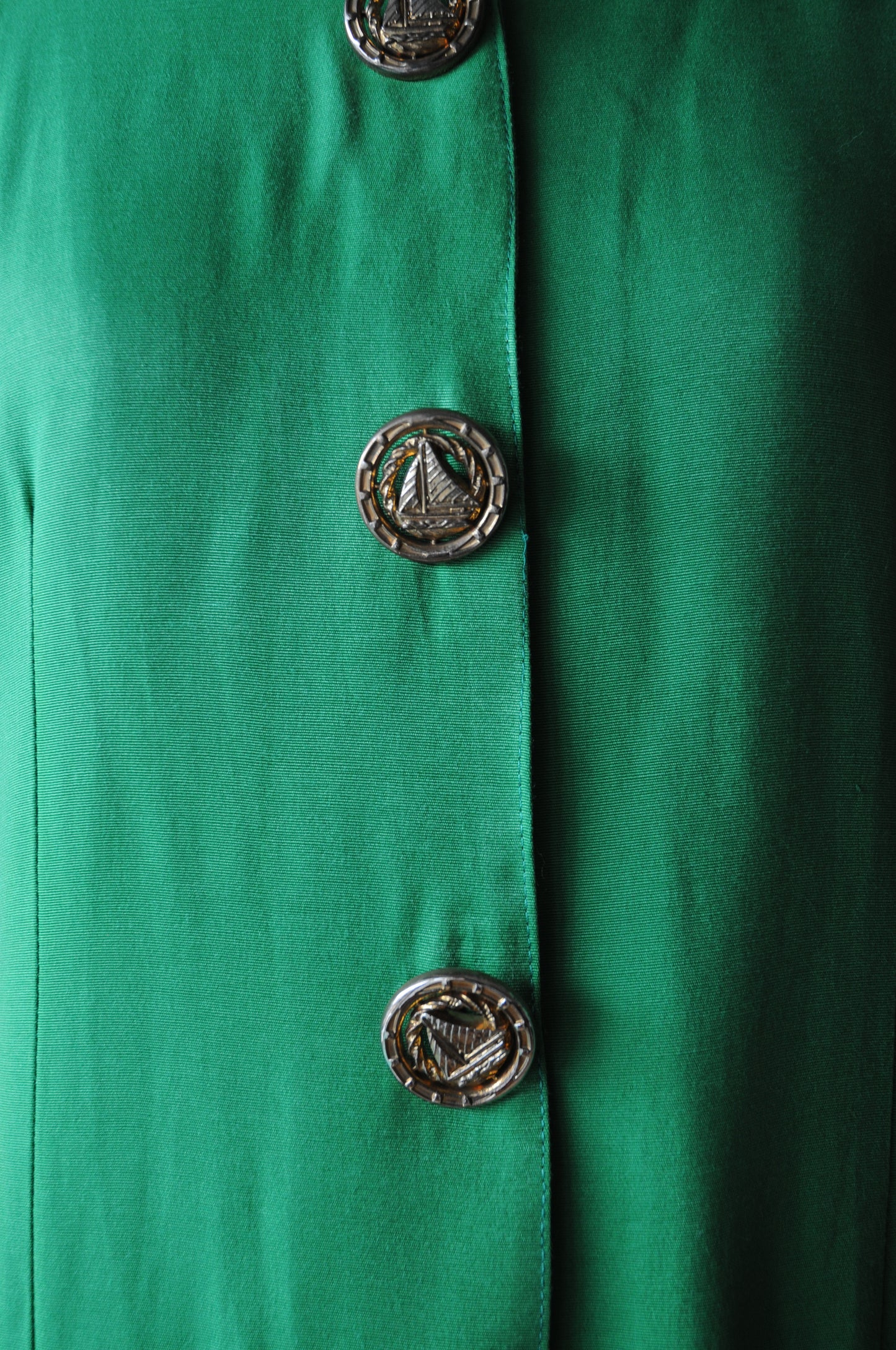 S/S sailboat button jacket/GREEN