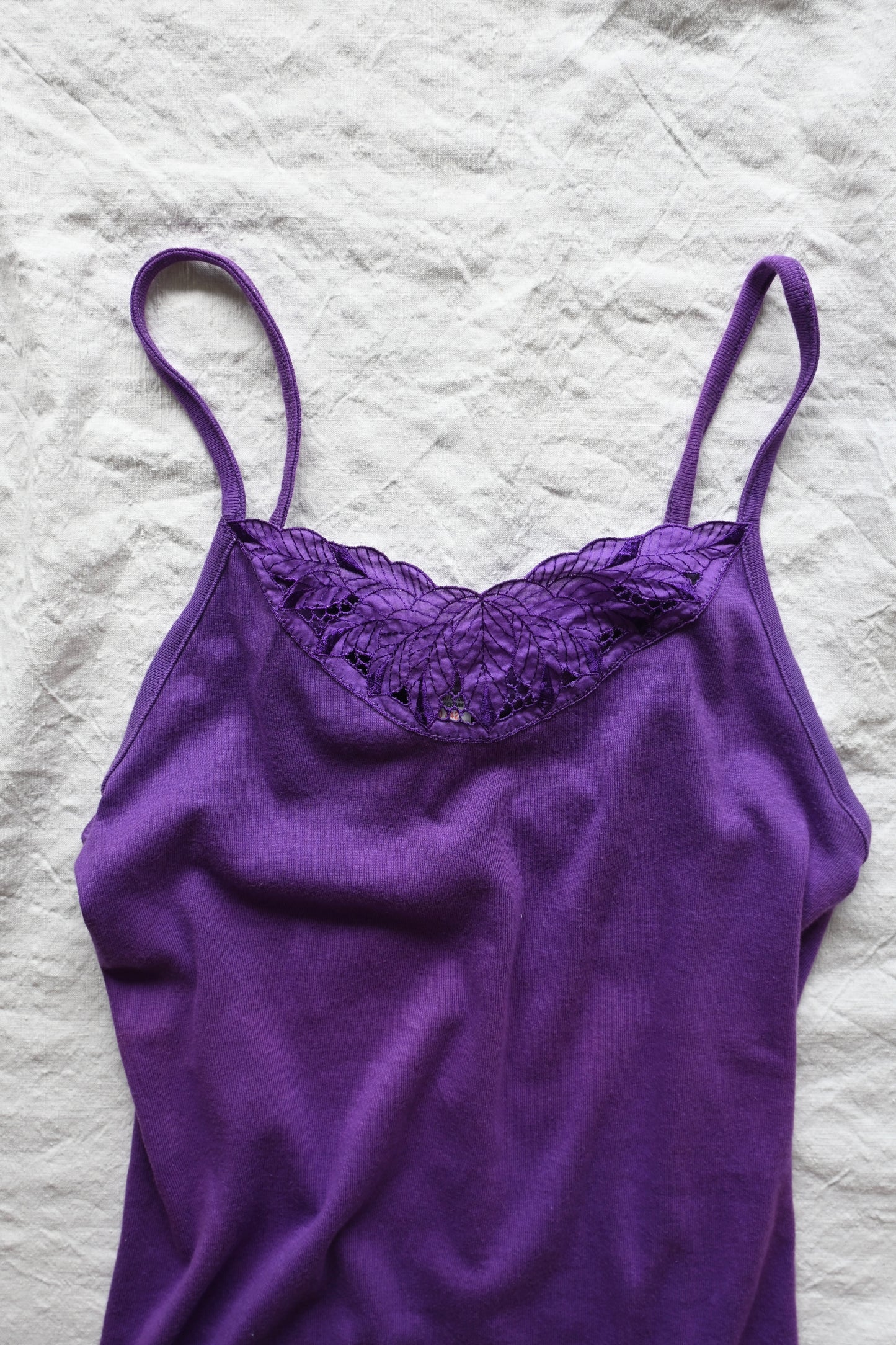 EURO Cotton underwear top/PURPLE