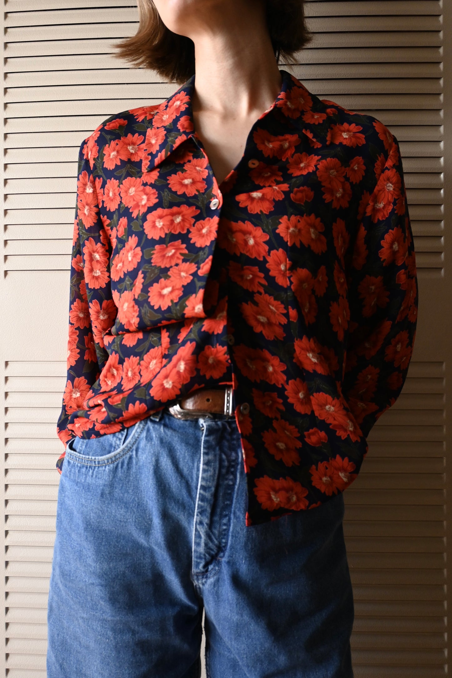 Flower print shirt