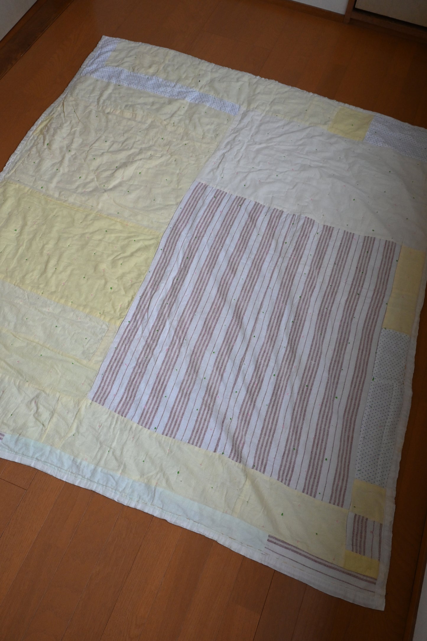 Vintage patchwork quilt fabric