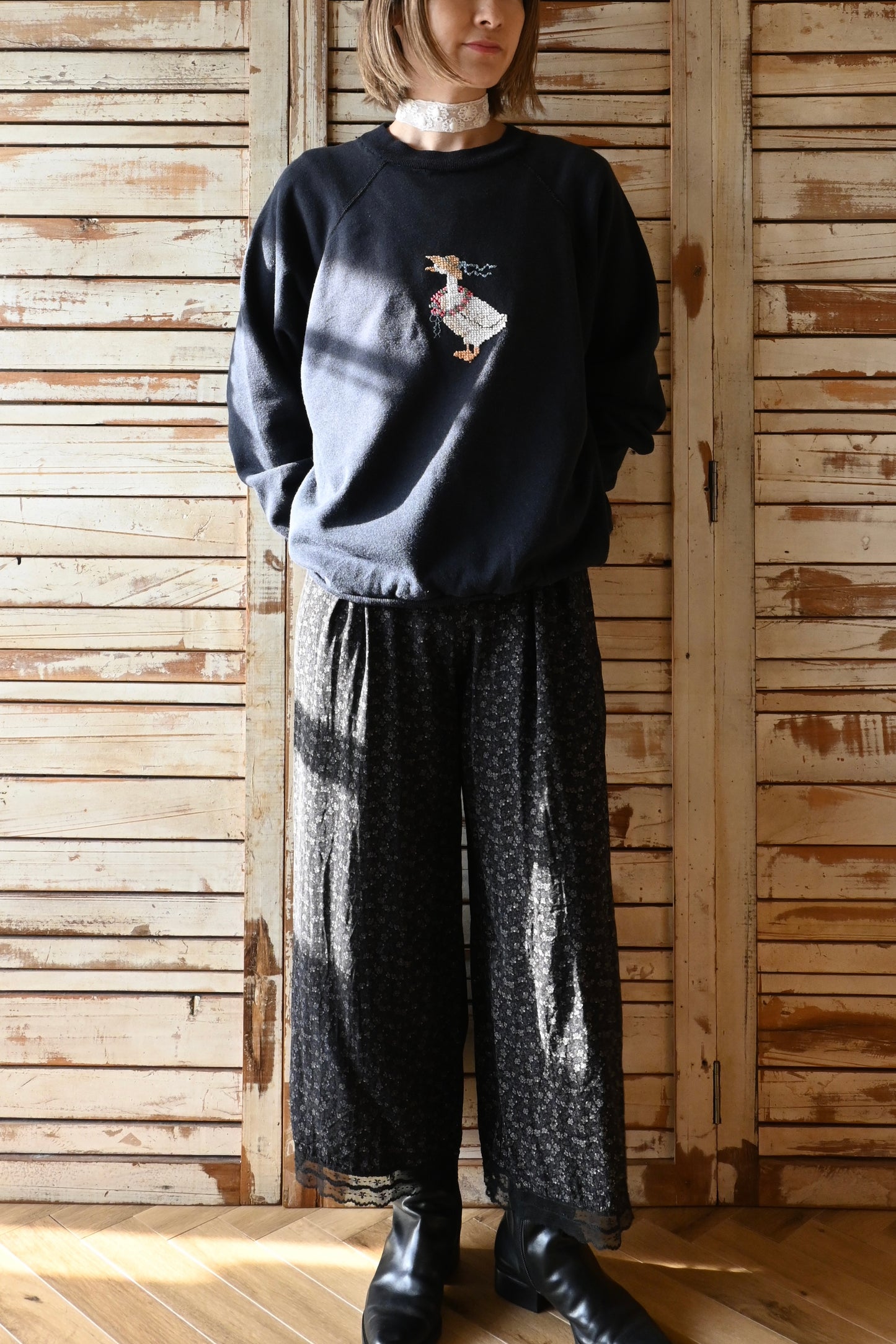 '90s Sweat shirt/Lovely duck