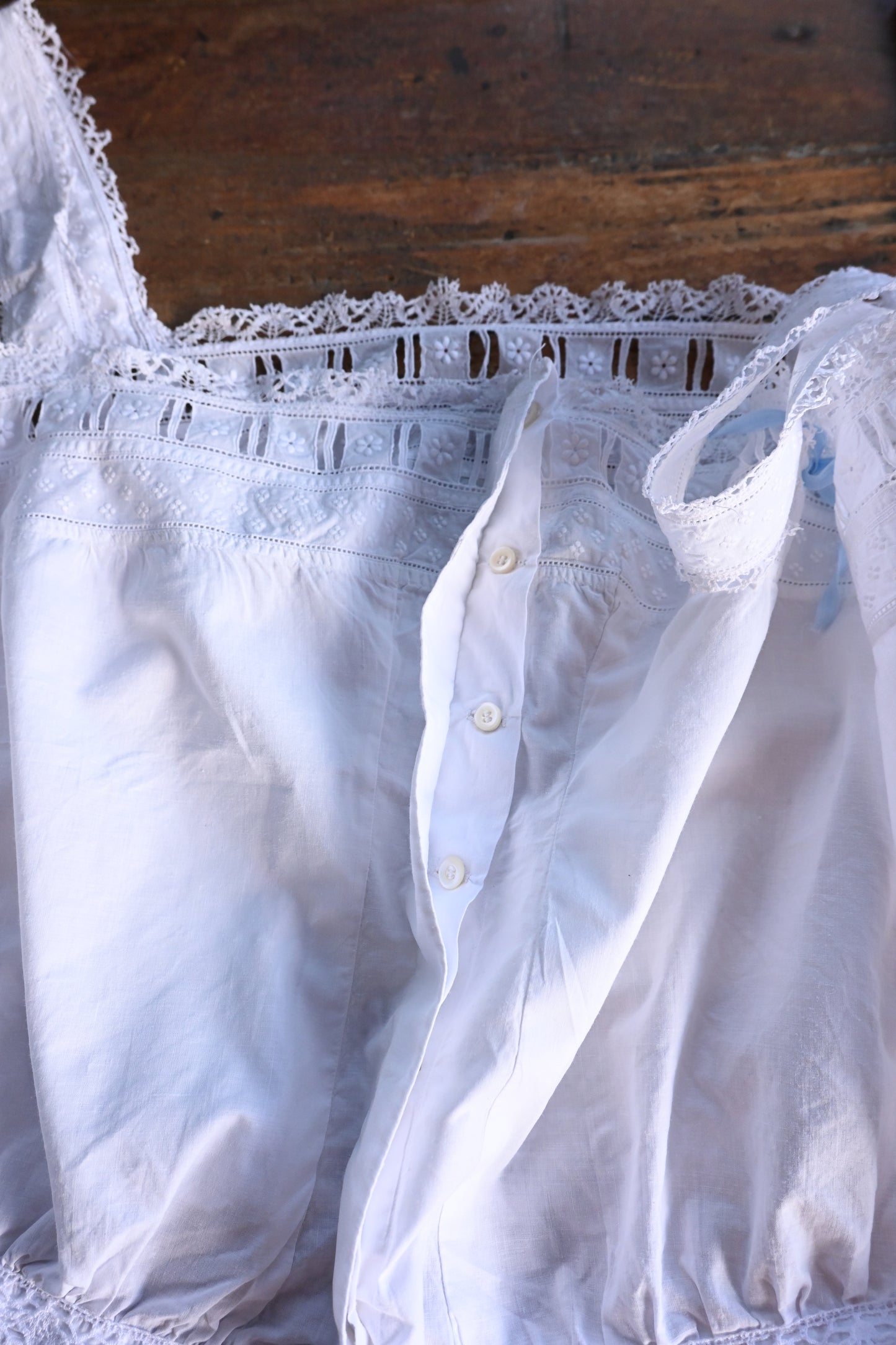 Lace bustier/WHITE