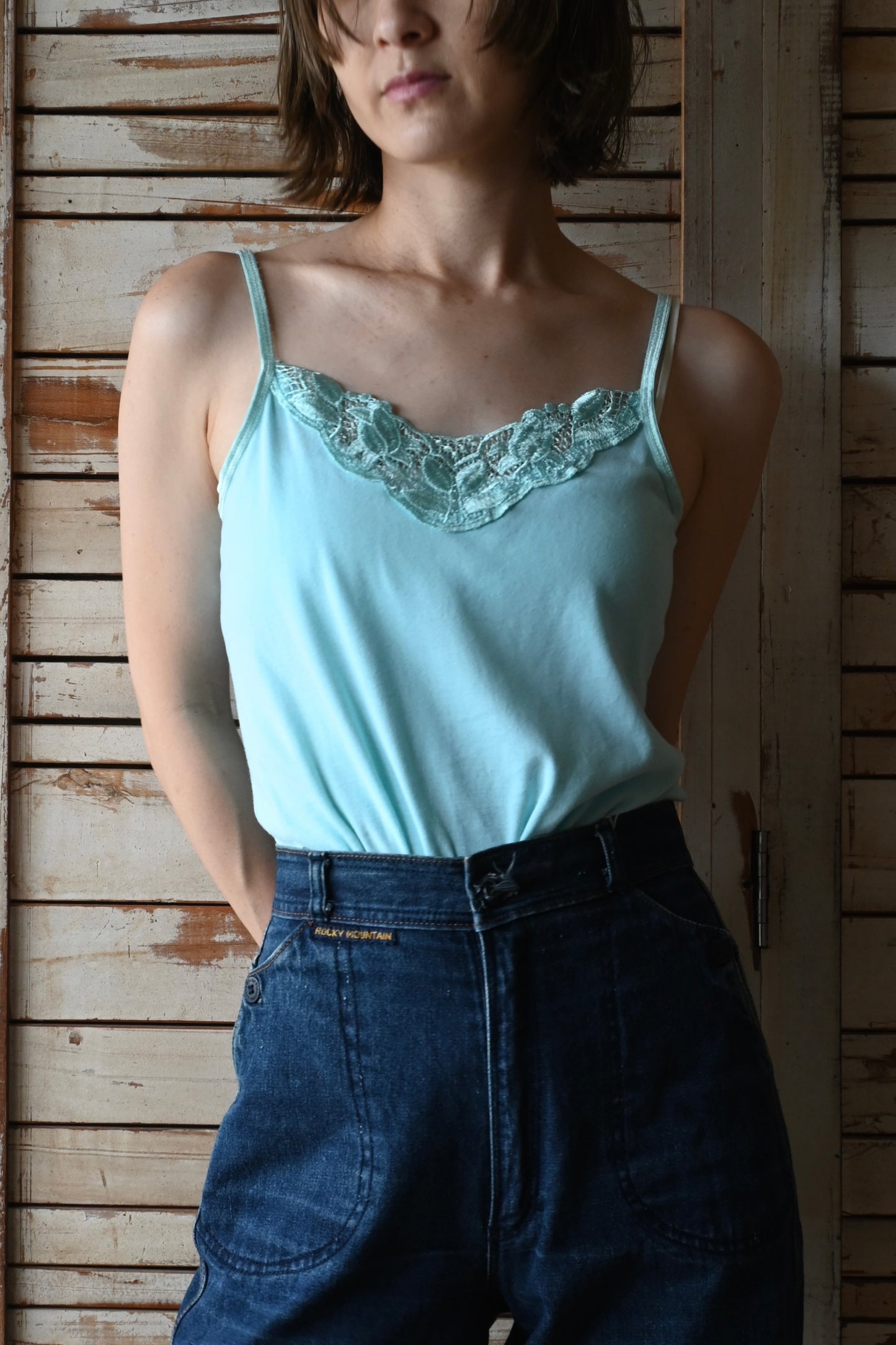 EURO Cotton underwear top/L.BLUE