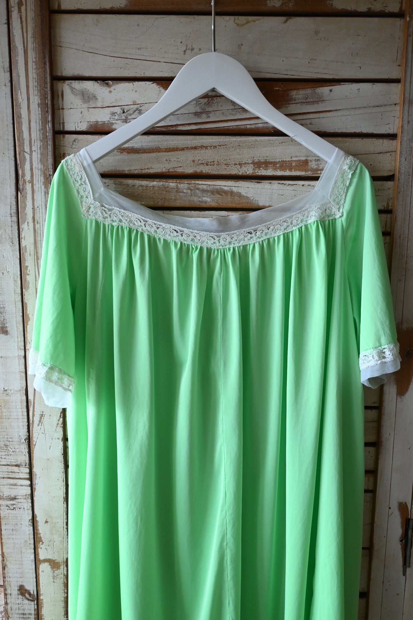 '60s Lace nighty dress/GREEN