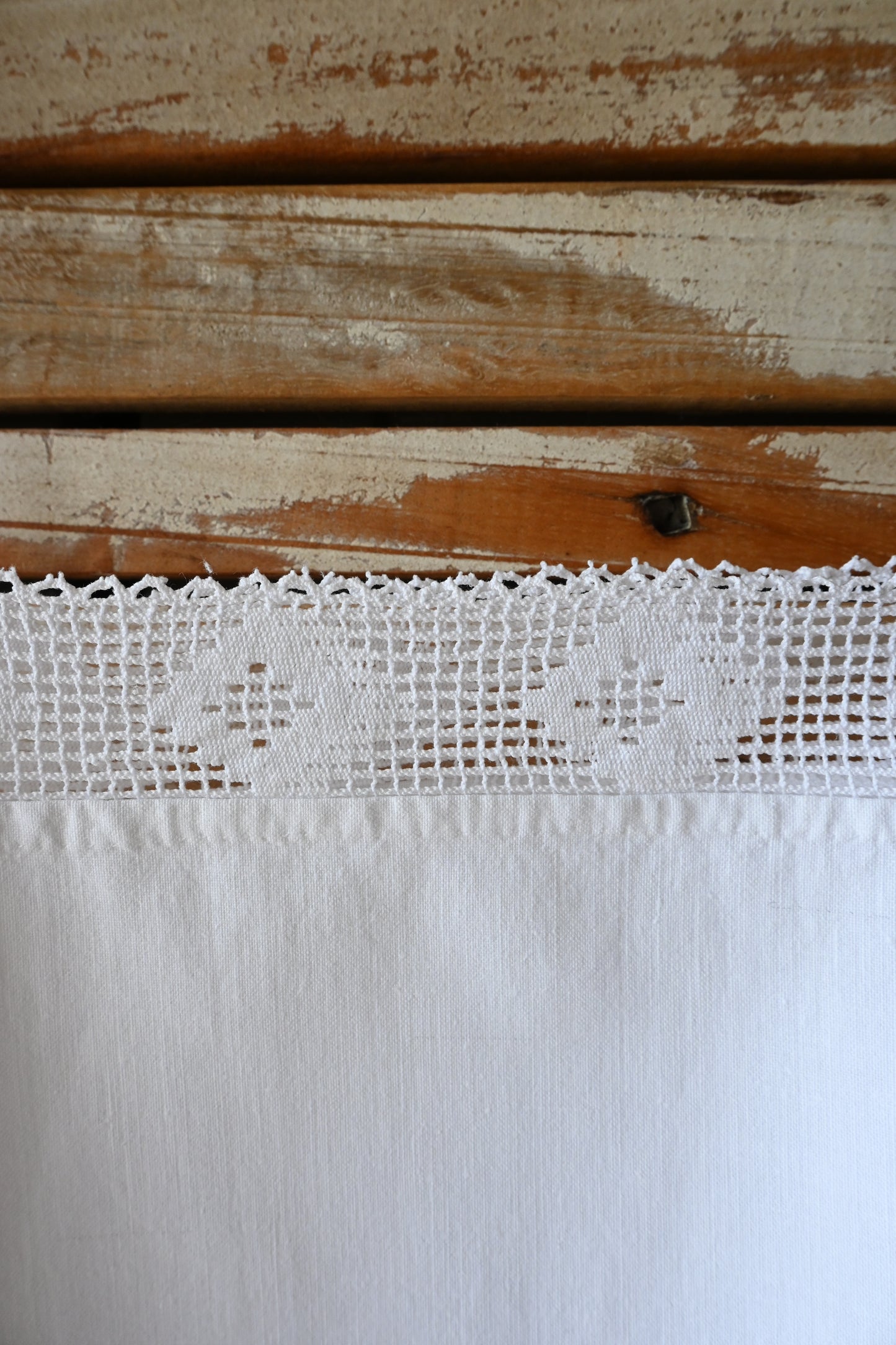 Cotton lace cropped camisole/WHITE