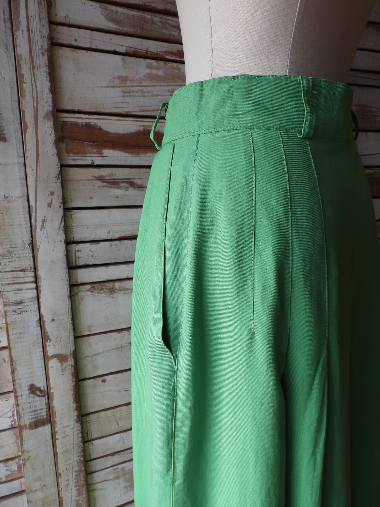 80's ESCADA Pants/GREEN