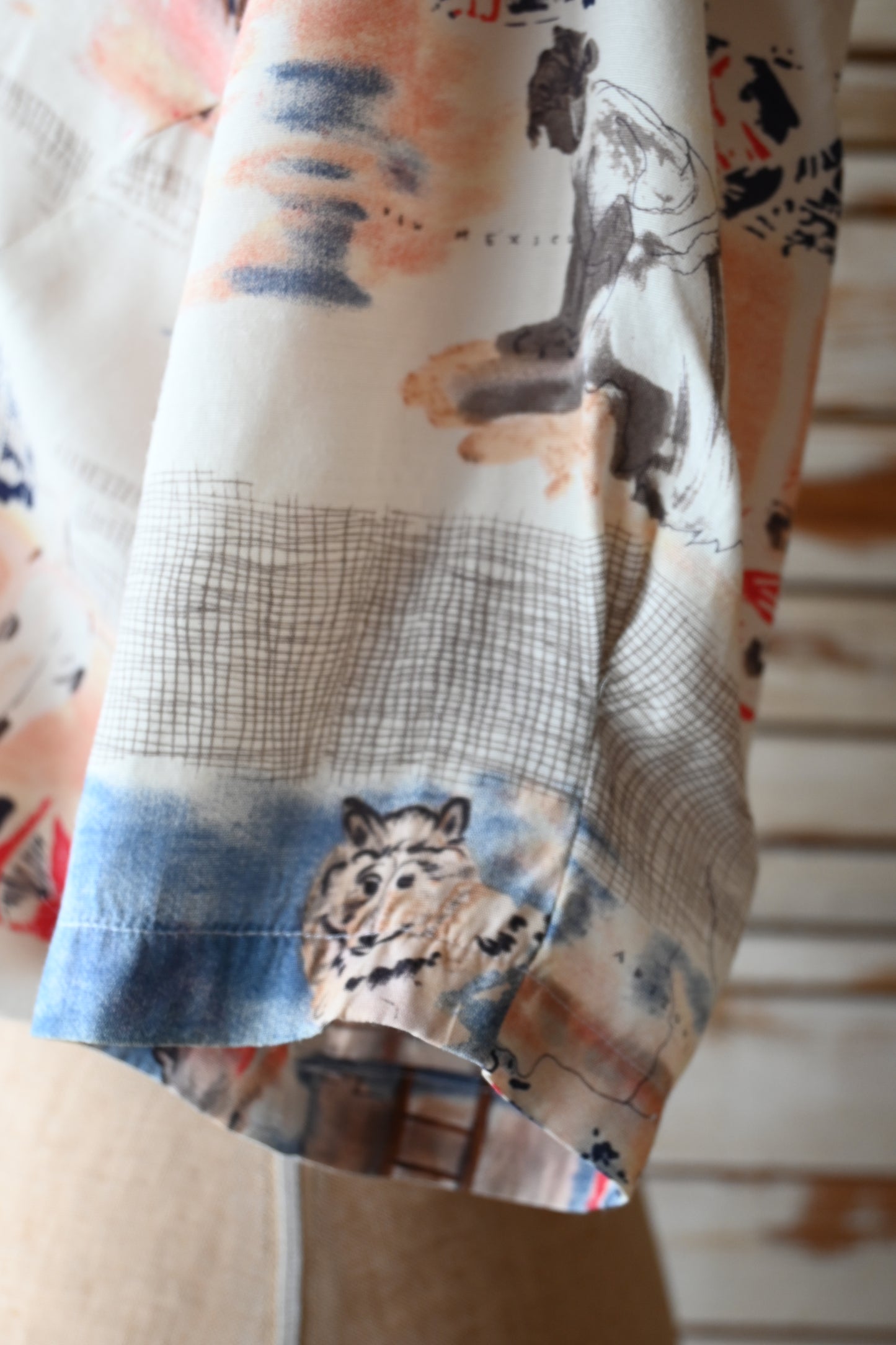80's-90's Native pattern shirt