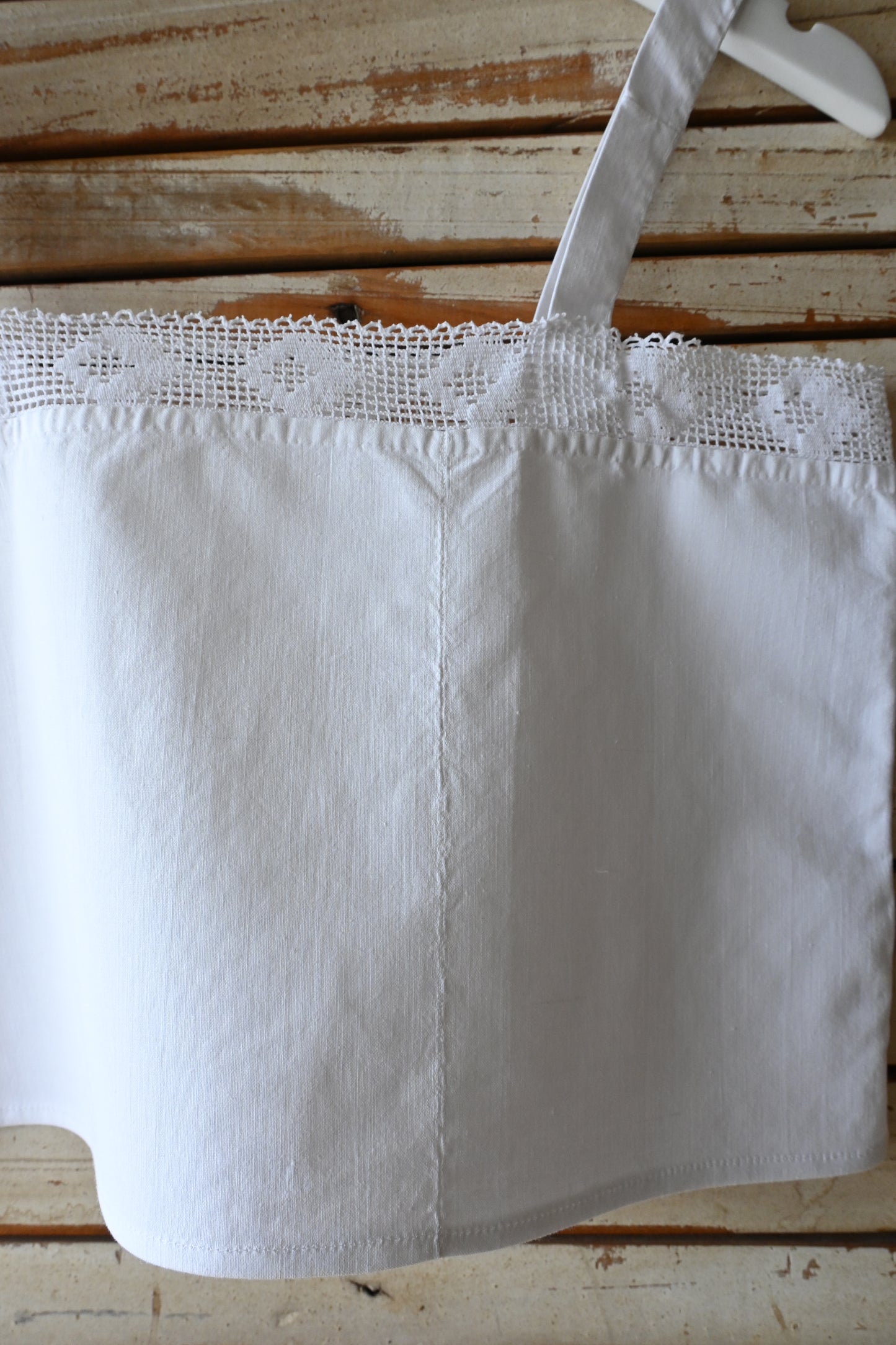 Cotton lace cropped camisole/WHITE