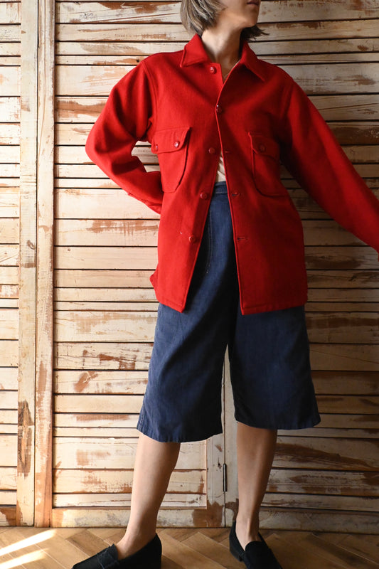 50's-60's BOY SCOUTS OF AMERICA wool shirt/RED