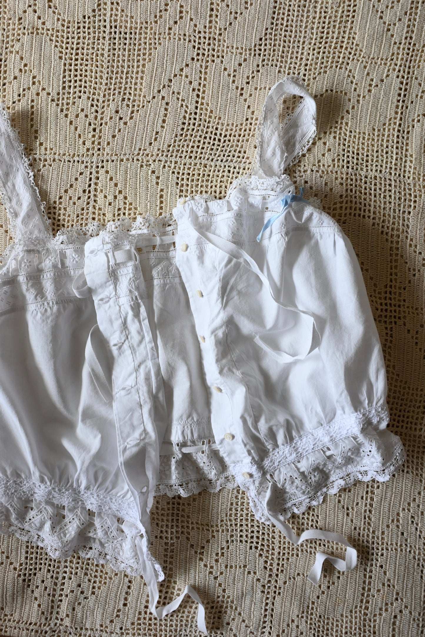 Lace bustier/WHITE