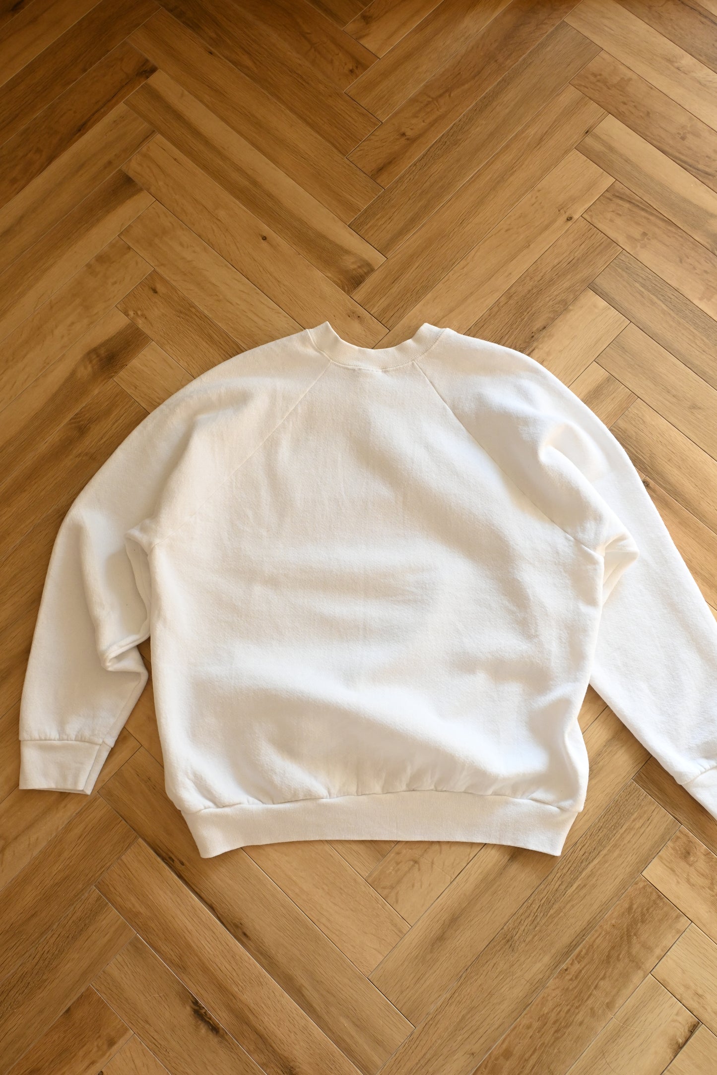 '90s Fruit of the loom sweat shirt/WHITE