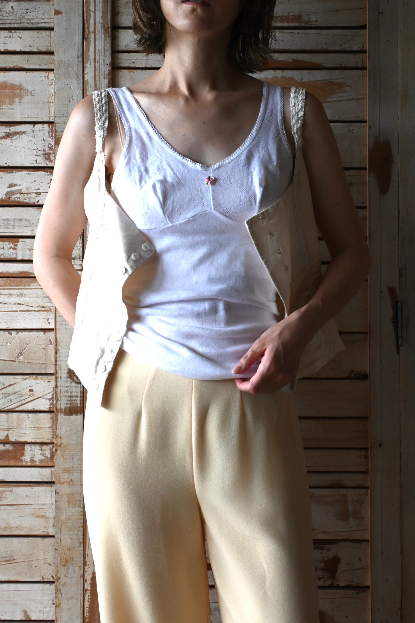 EURO Cotton lace camisole