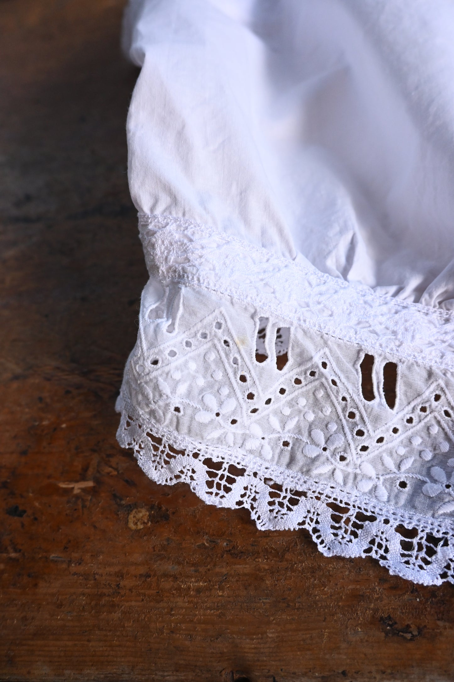 Lace bustier/WHITE