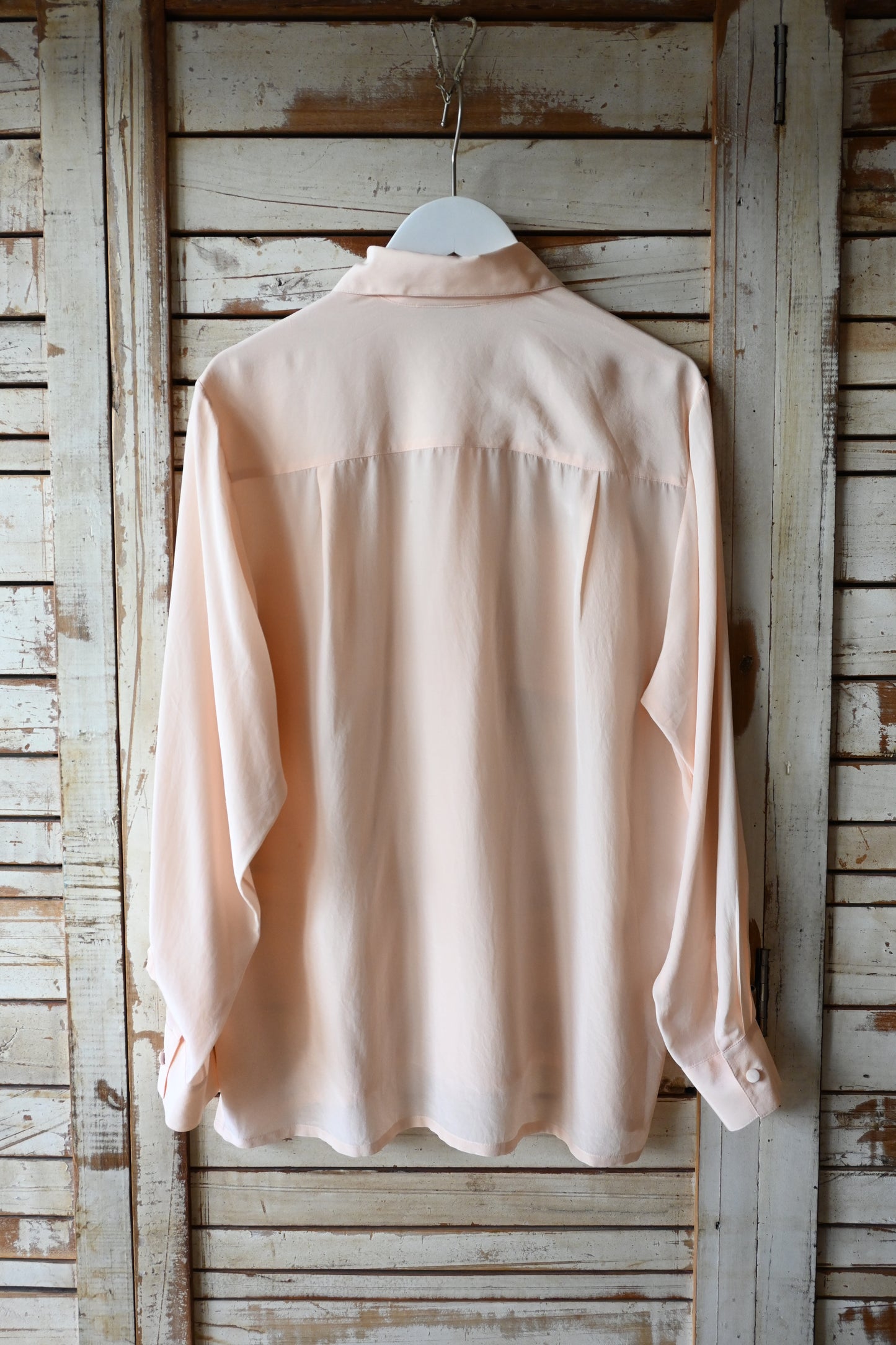 Silk blouse/SALMON PINK