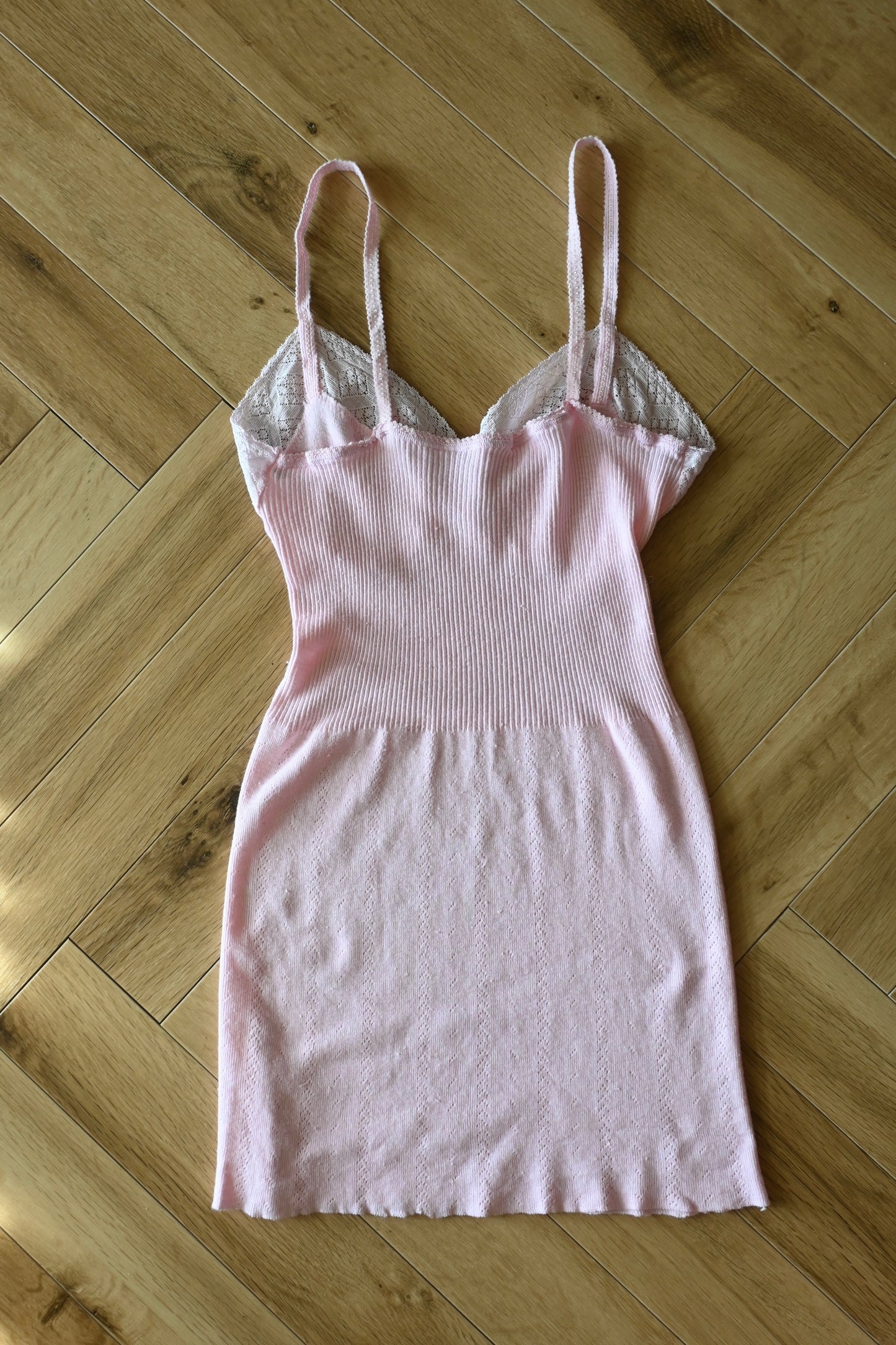 EURO Cotton lace camisole/BABYPINK