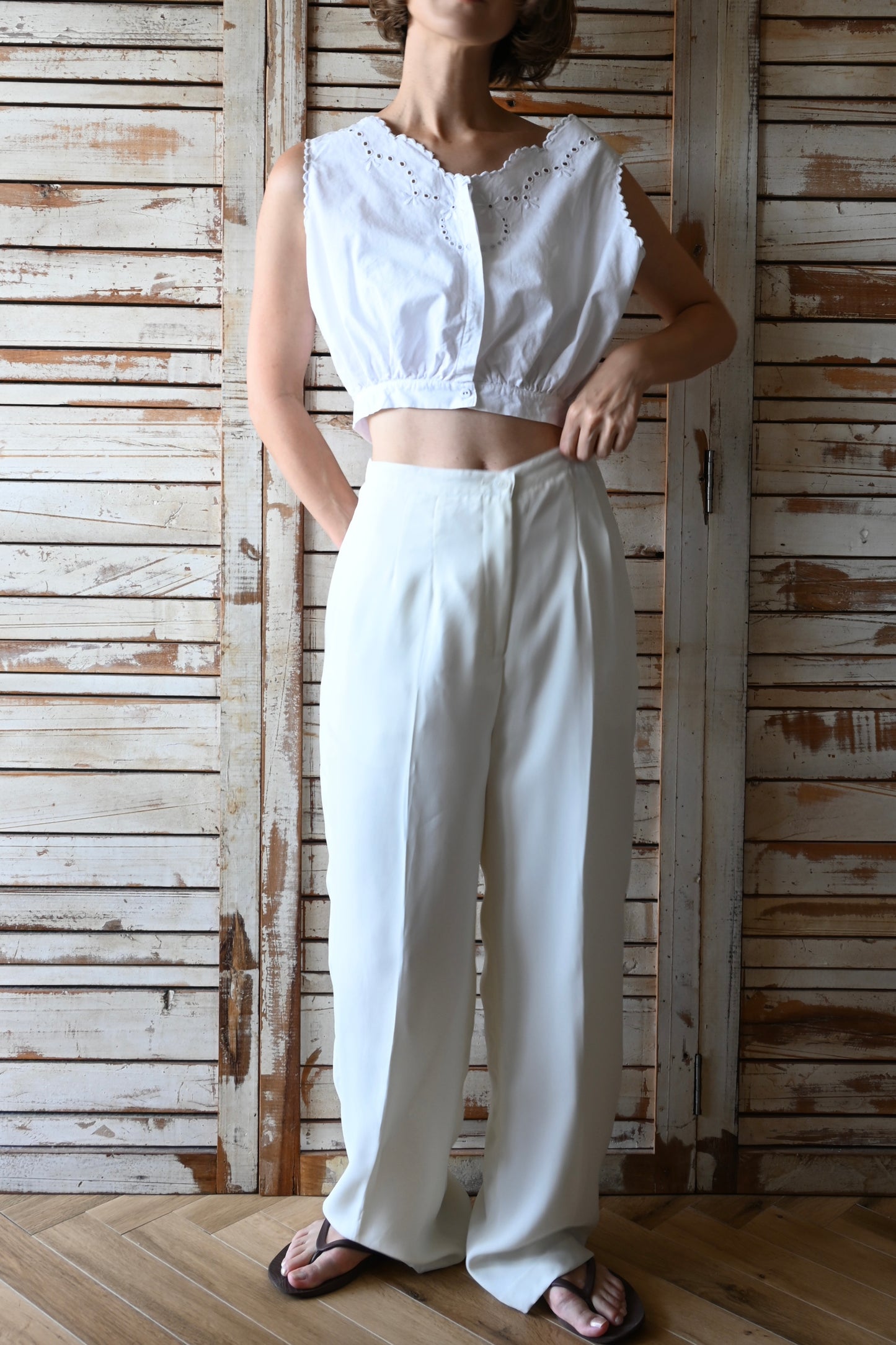Corset cover/WHITE