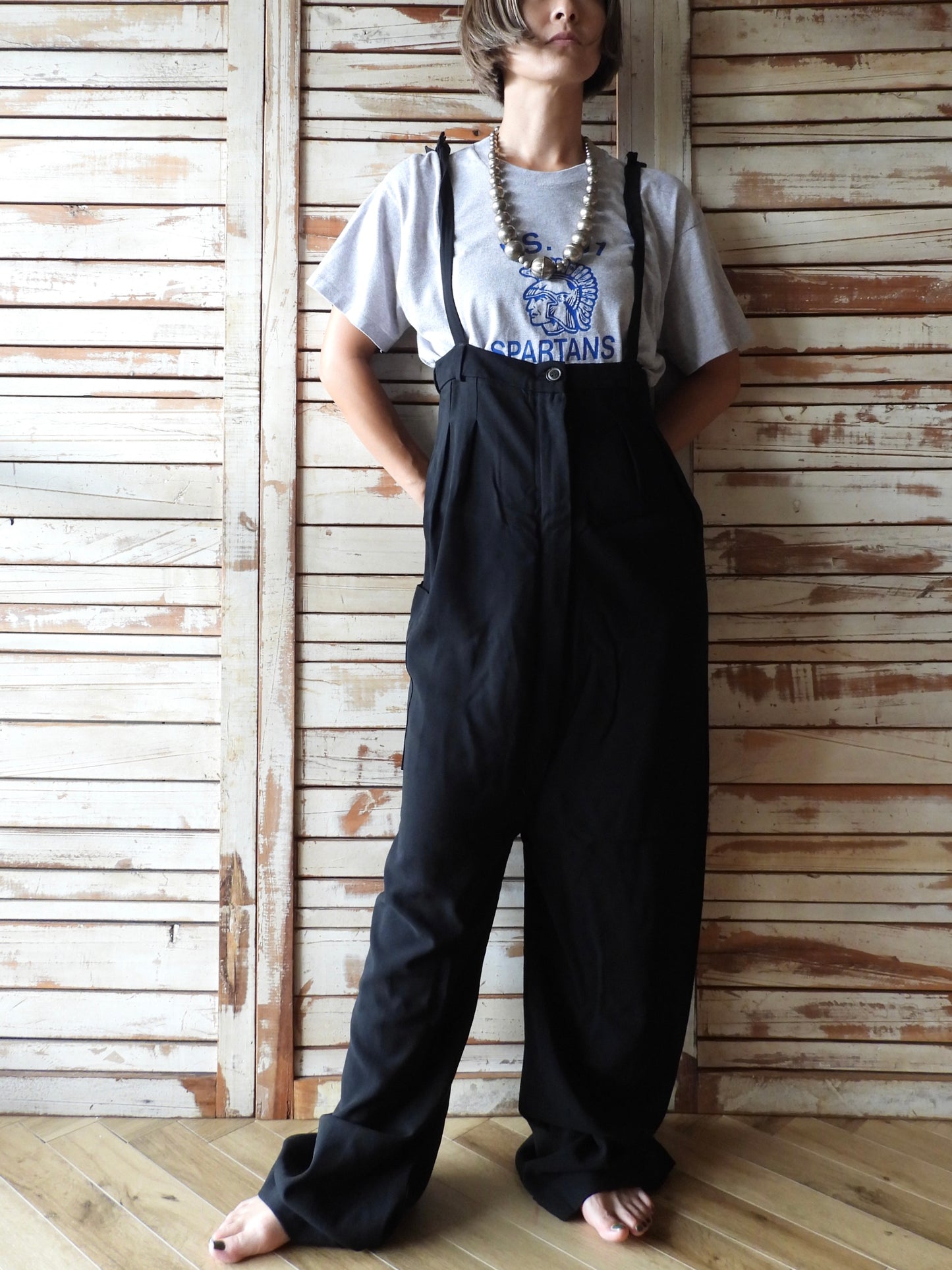 N/S Black jumpsuit/BLACK