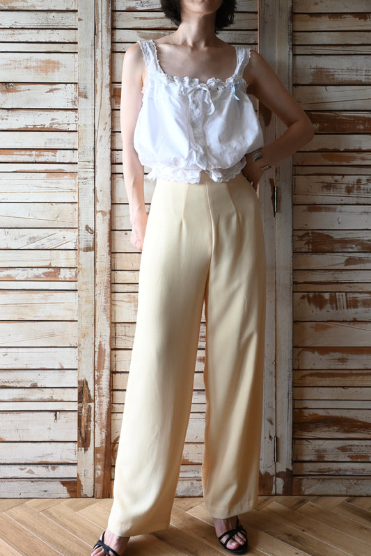 High waist pants/CREAM