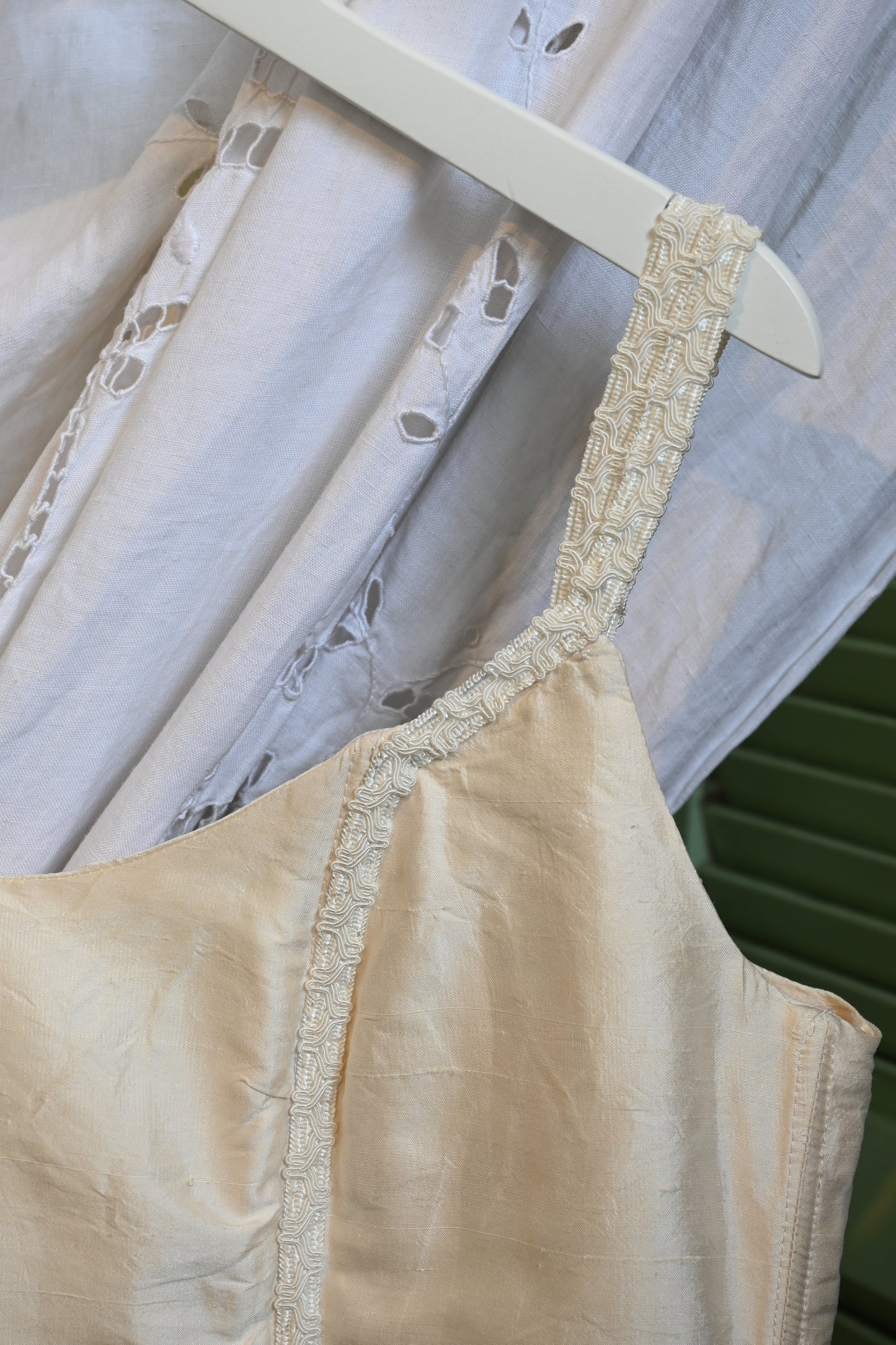 Silk bustier/ECRU