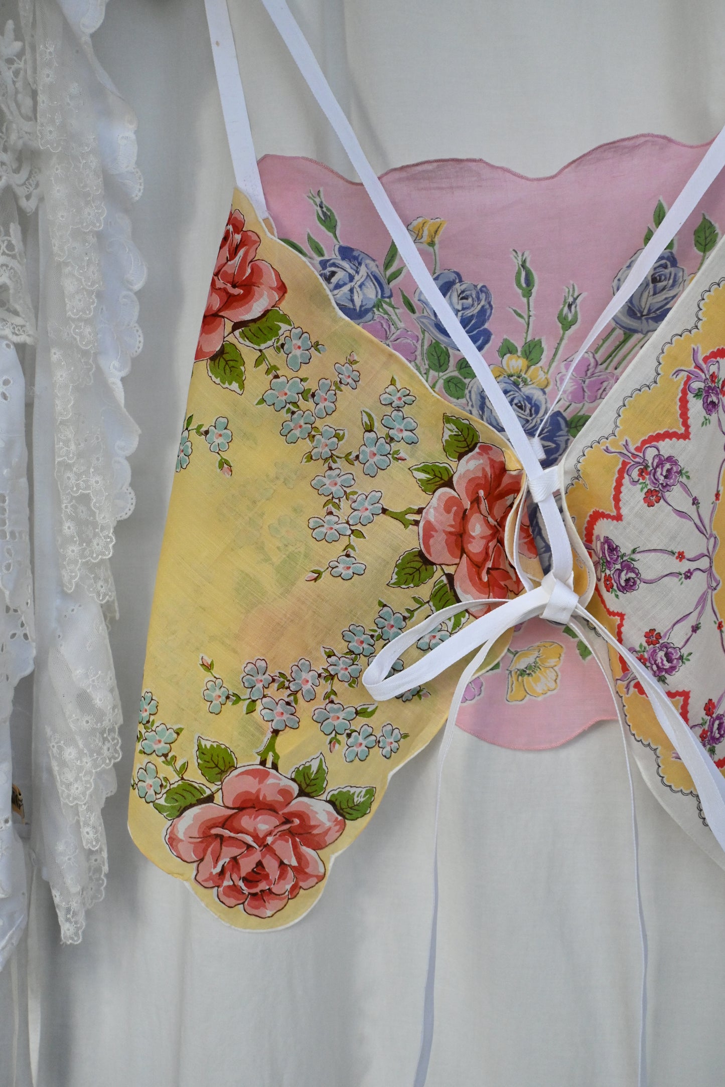 Flower handkerchief camisole/PONMOSIR