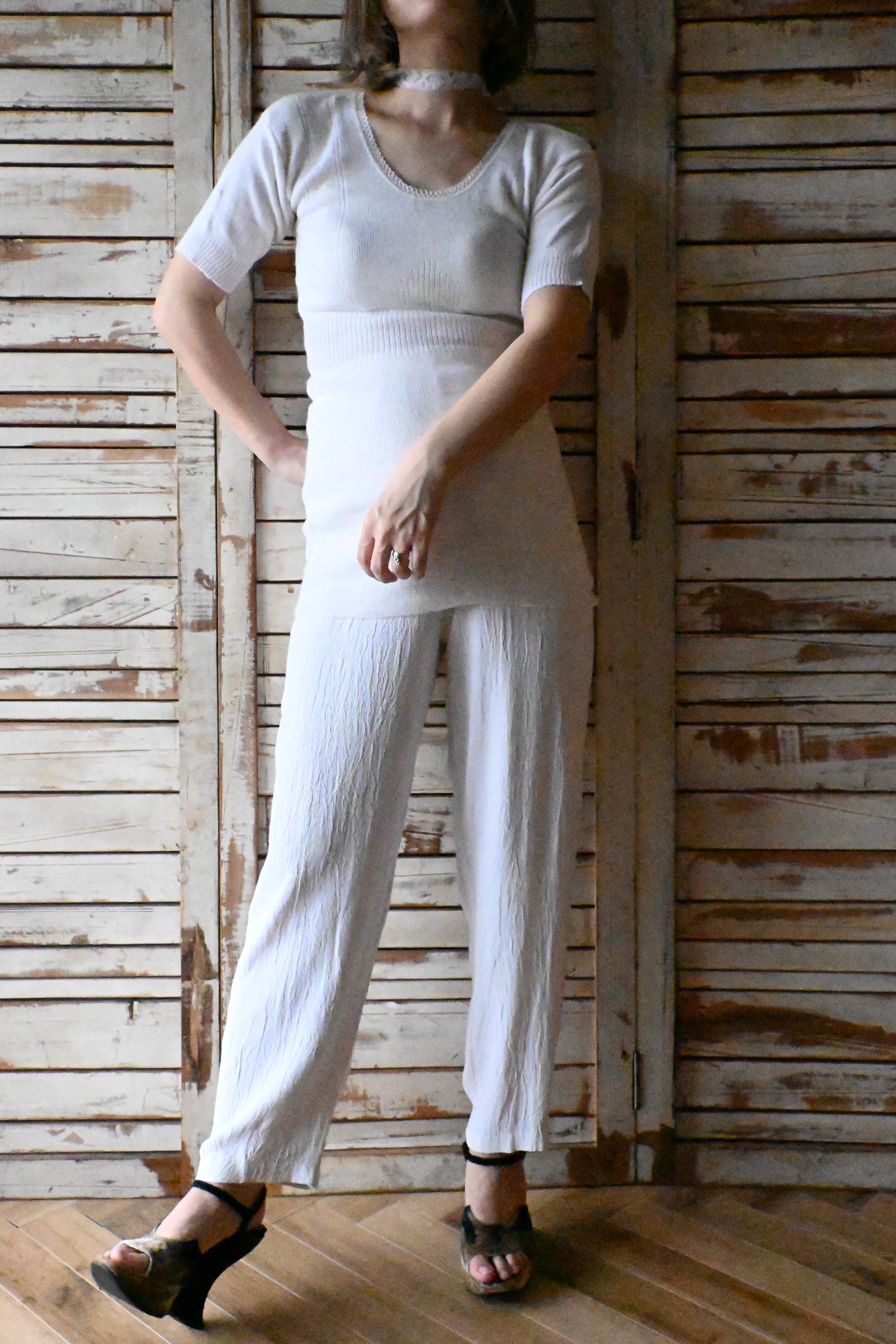 DEADSTOCK Wool underwear /IVORY