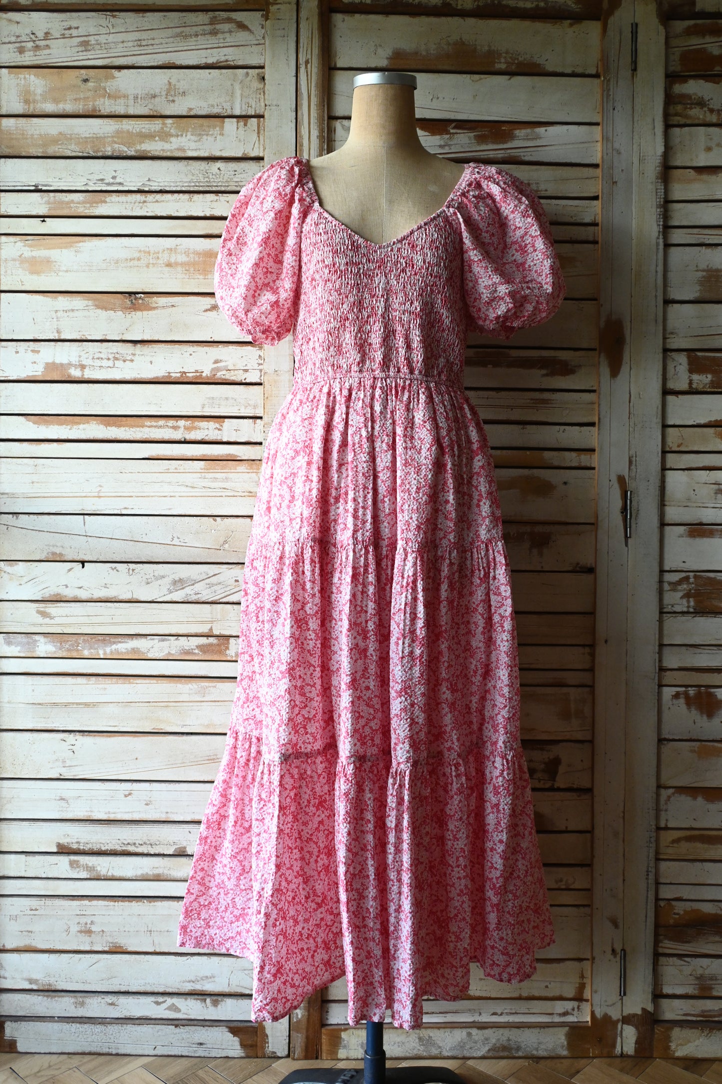 Flower pattern dress/PINK