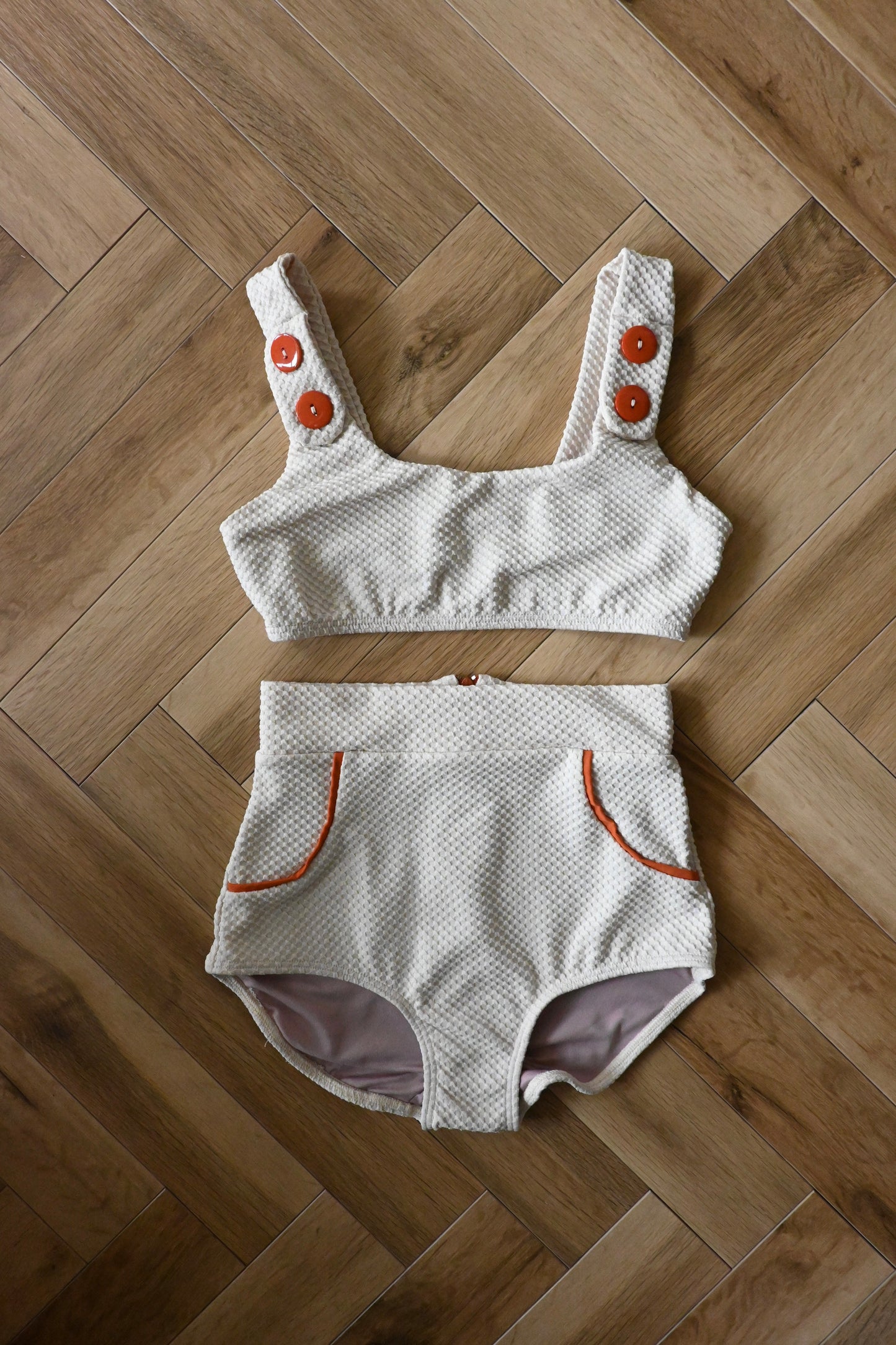 SEEA/Georgia Bikini top&bottom/PEBBLE